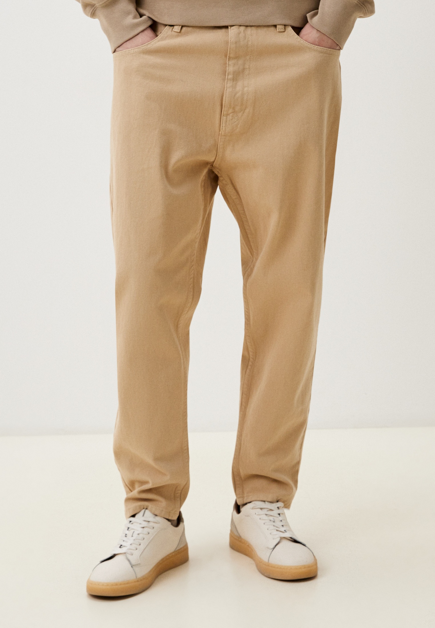 Джинсы Terranova Relaxed fit, цвет: бежевый, MP002XM00LKR — купить в ...