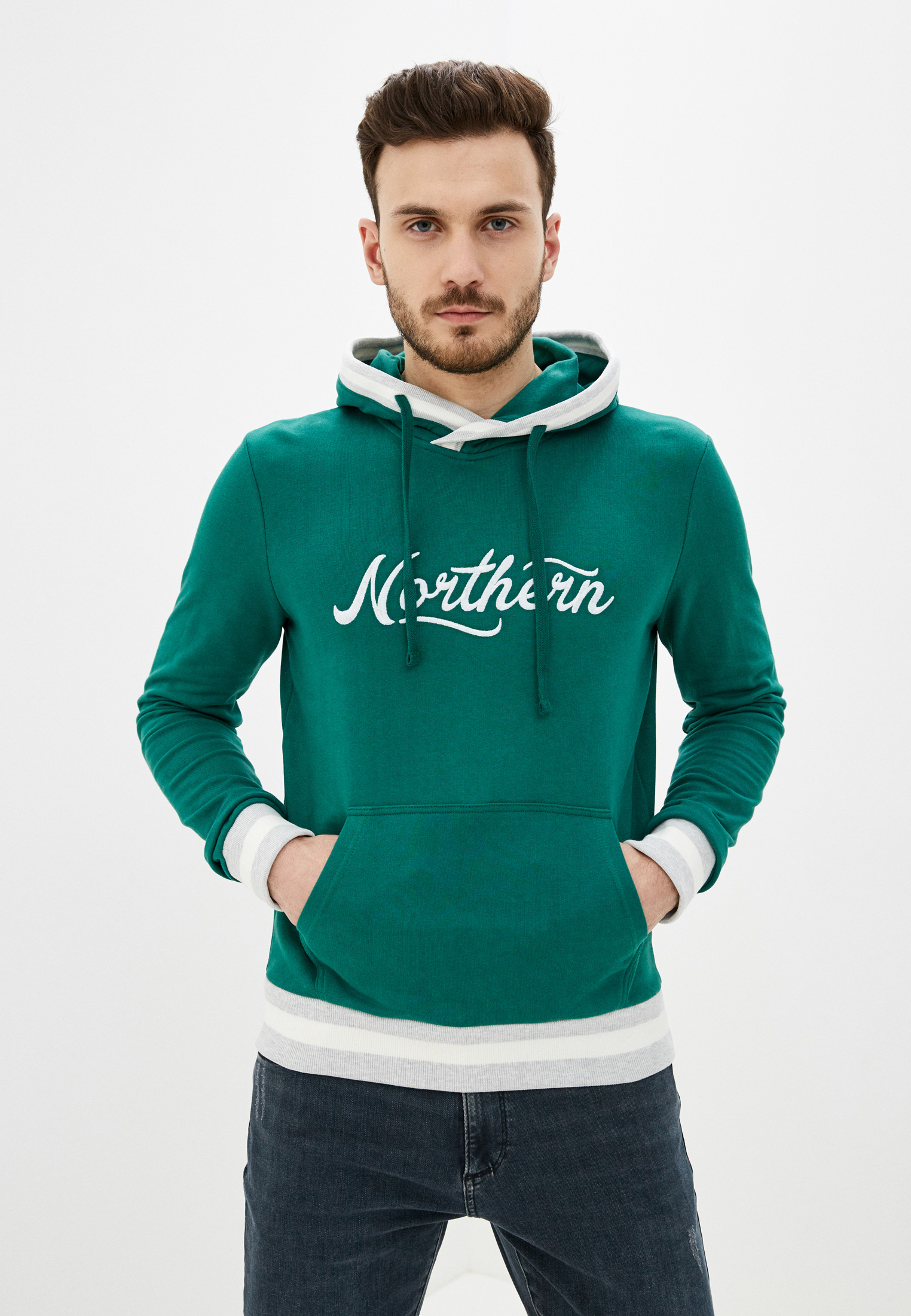 Купить Зеленый Худи Мужской