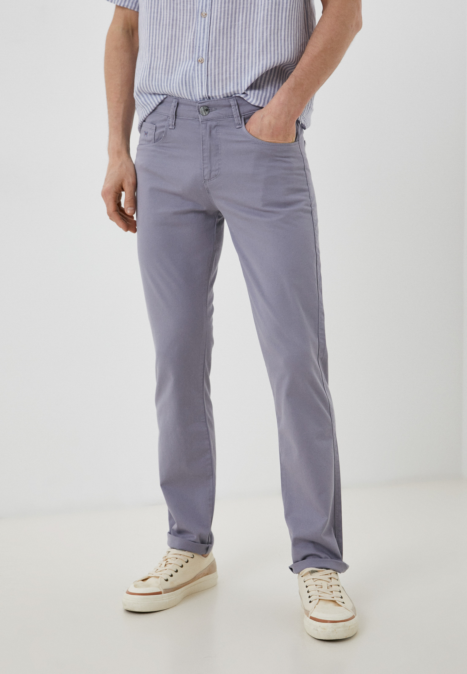 Брюки Mossmore Classic fit, цвет: голубой, MP002XM08E20 — купить в ...