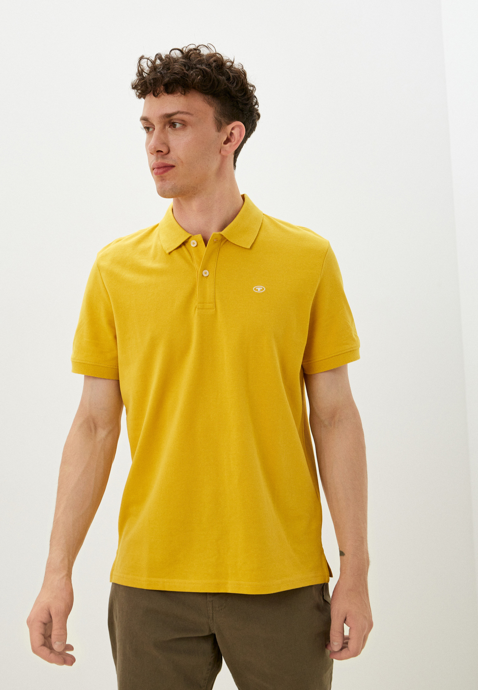 Поло Tom Tailor, цвет: желтый, MP002XM08SX5 — купить в интернет ...