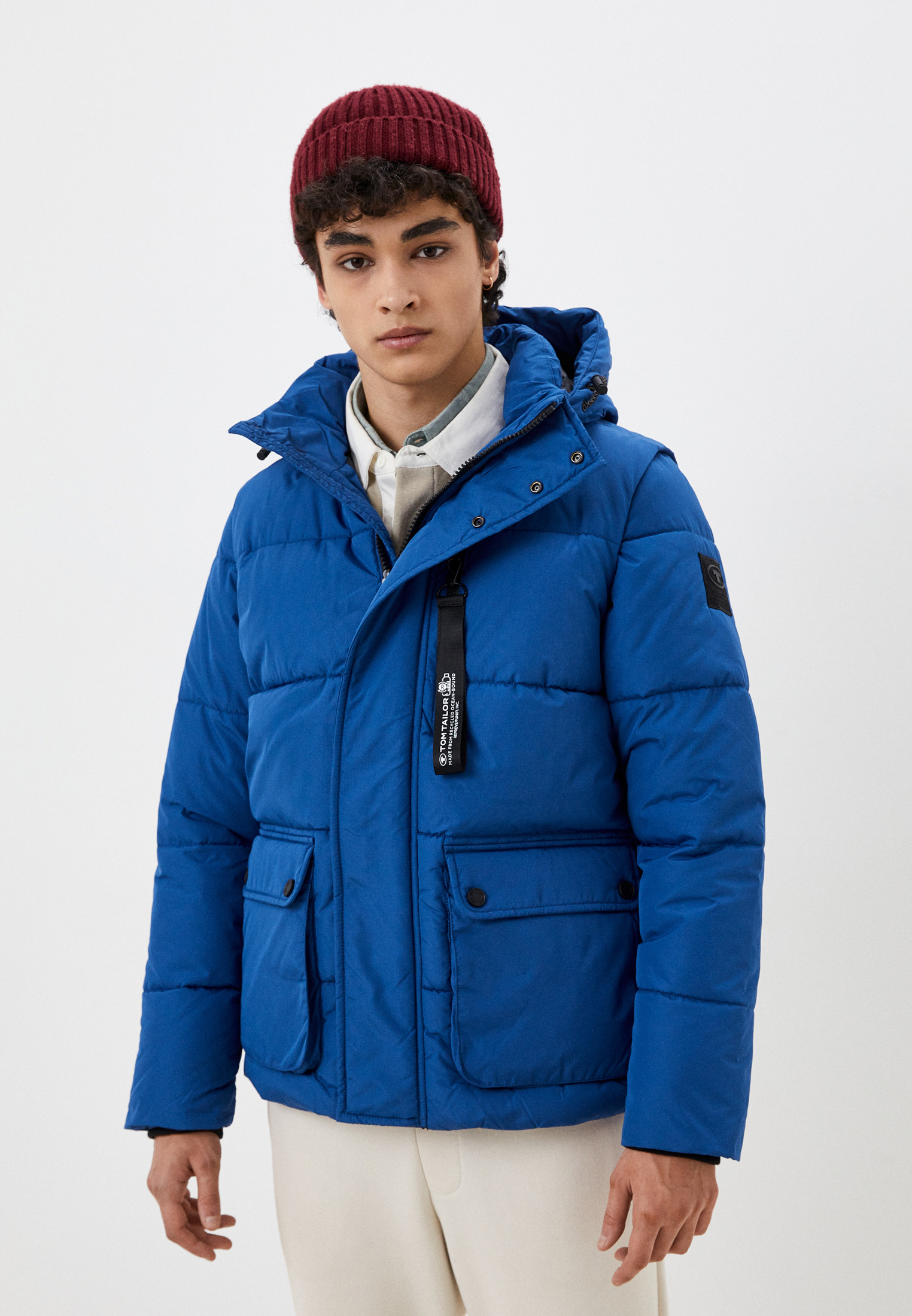 Куртка утепленная Tom Tailor 2в1 с брелоком, цвет: синий, MP002XM08SXR ...