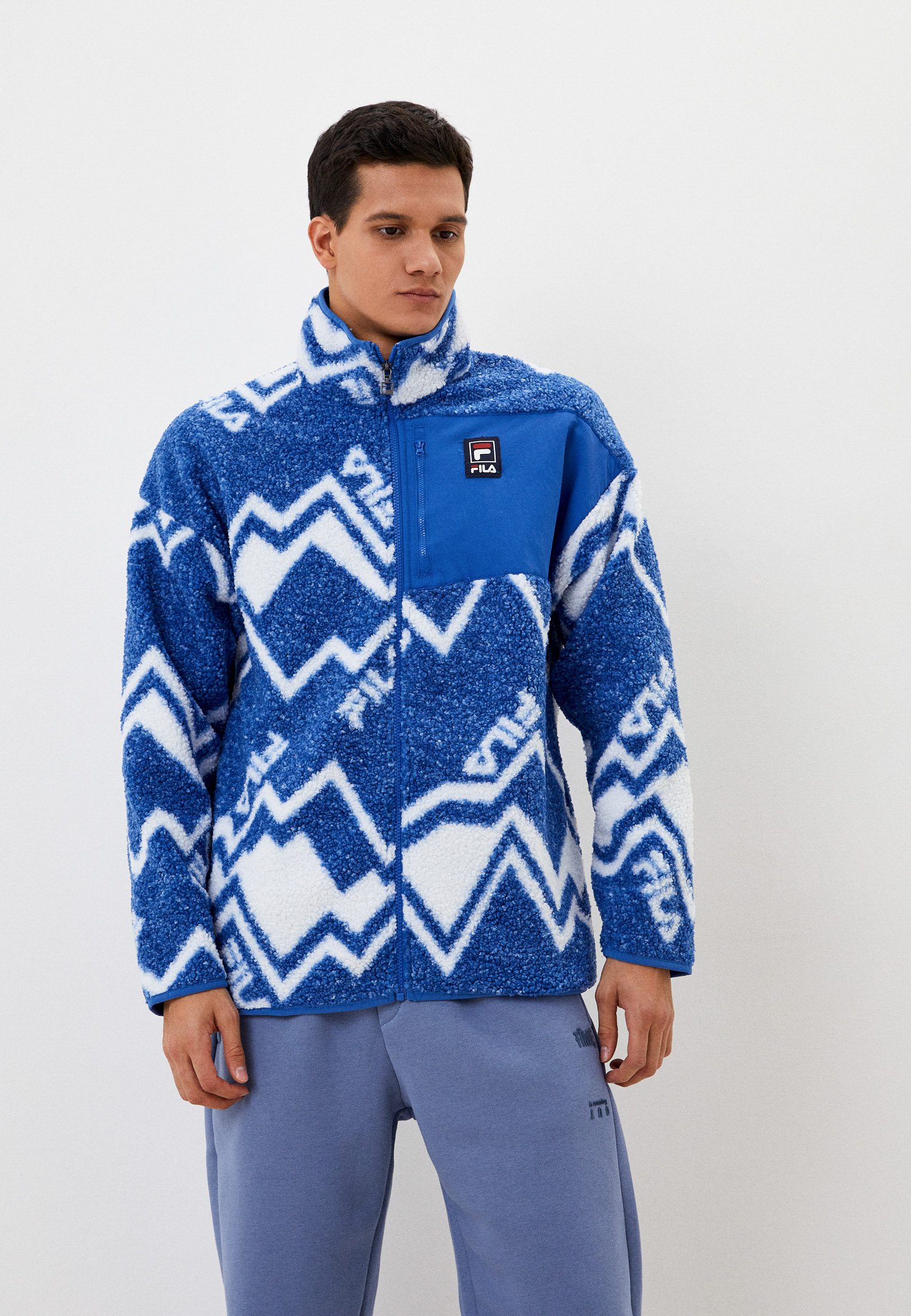 Олимпийка Fila, цвет: синий, MP002XM08XRA — купить в интернет-магазине ...
