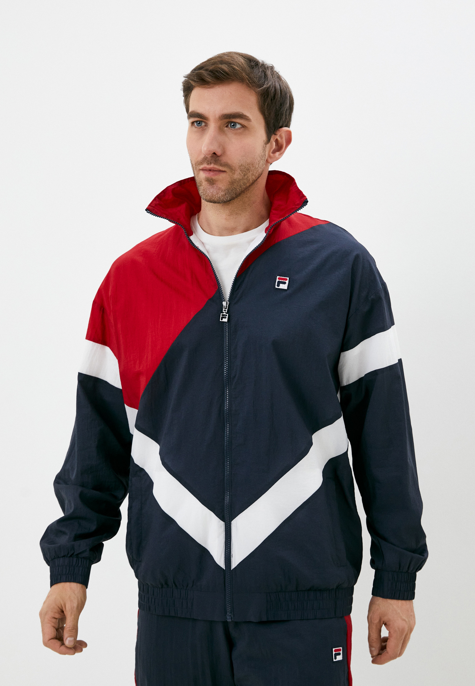 Ветровка Fila, цвет: синий, MP002XM096KQ — купить в интернет-магазине ...
