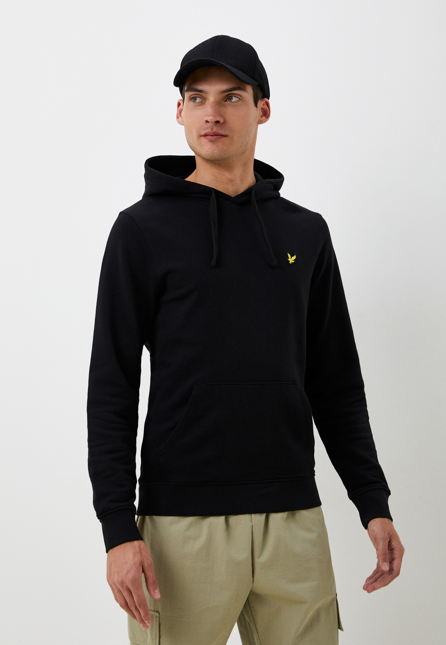 Худи Lyle & Scott Emblem Eagle Pullover Hoodie, цвет: черный ...