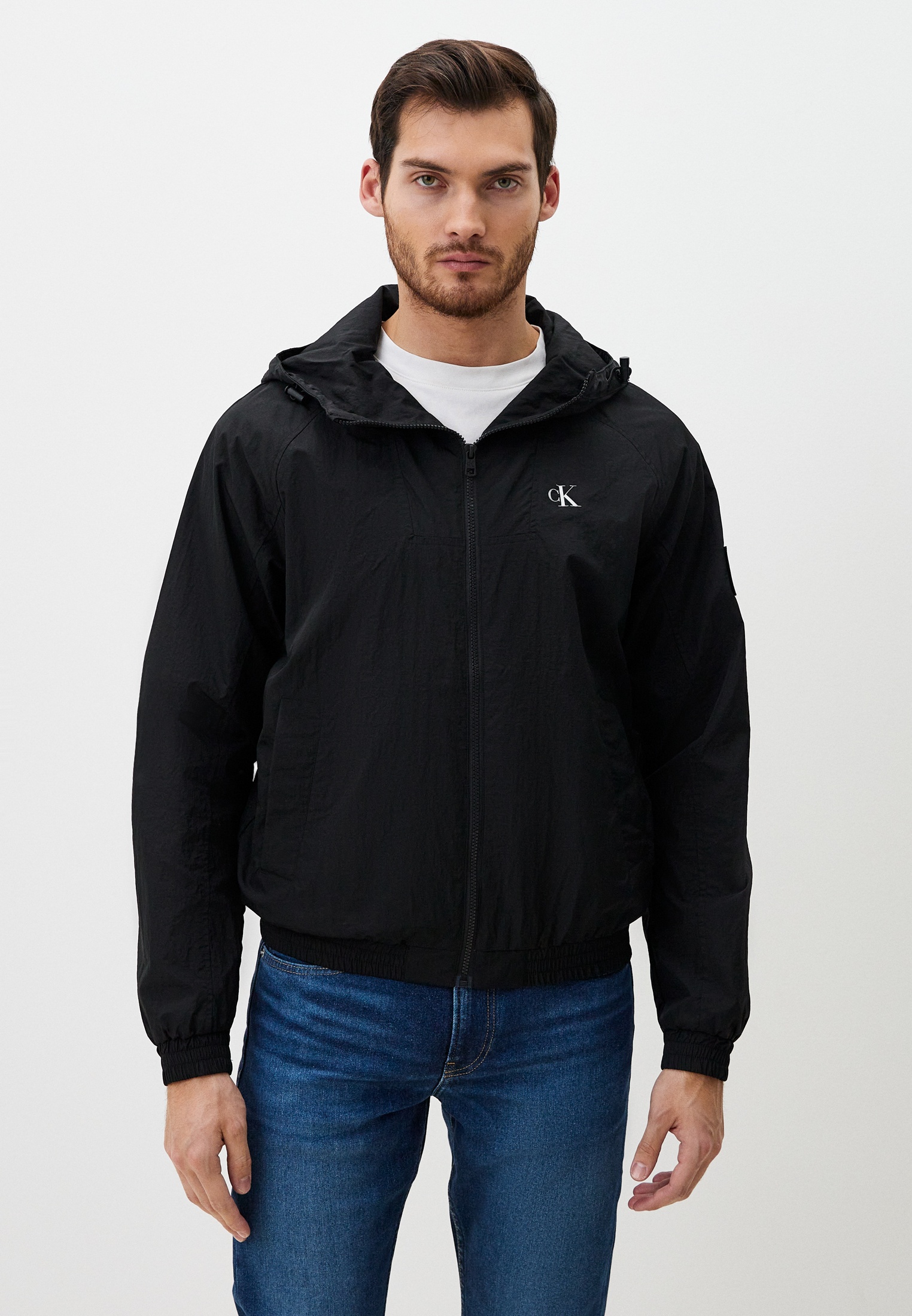 Ветровка Calvin Klein Jeans, цвет: черный, MP002XM0B6GC — купить в ...