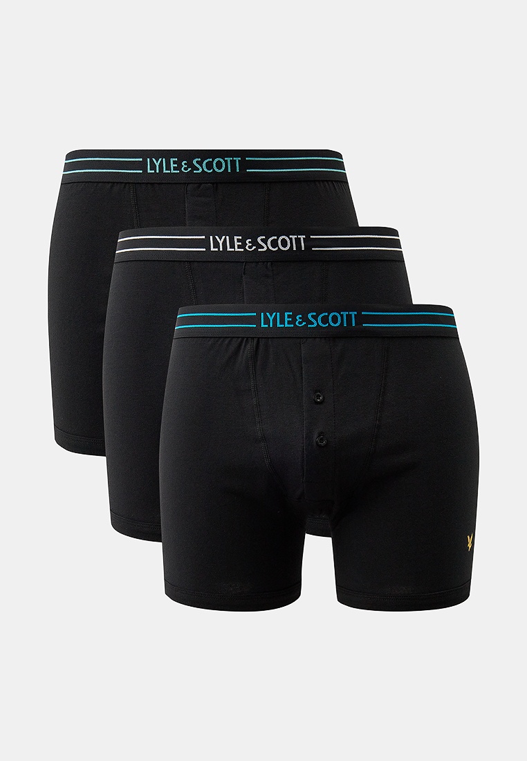 Трусы 3 шт. Lyle & Scott LEWIS, цвет: черный, MP002XM0B727 — купить в ...