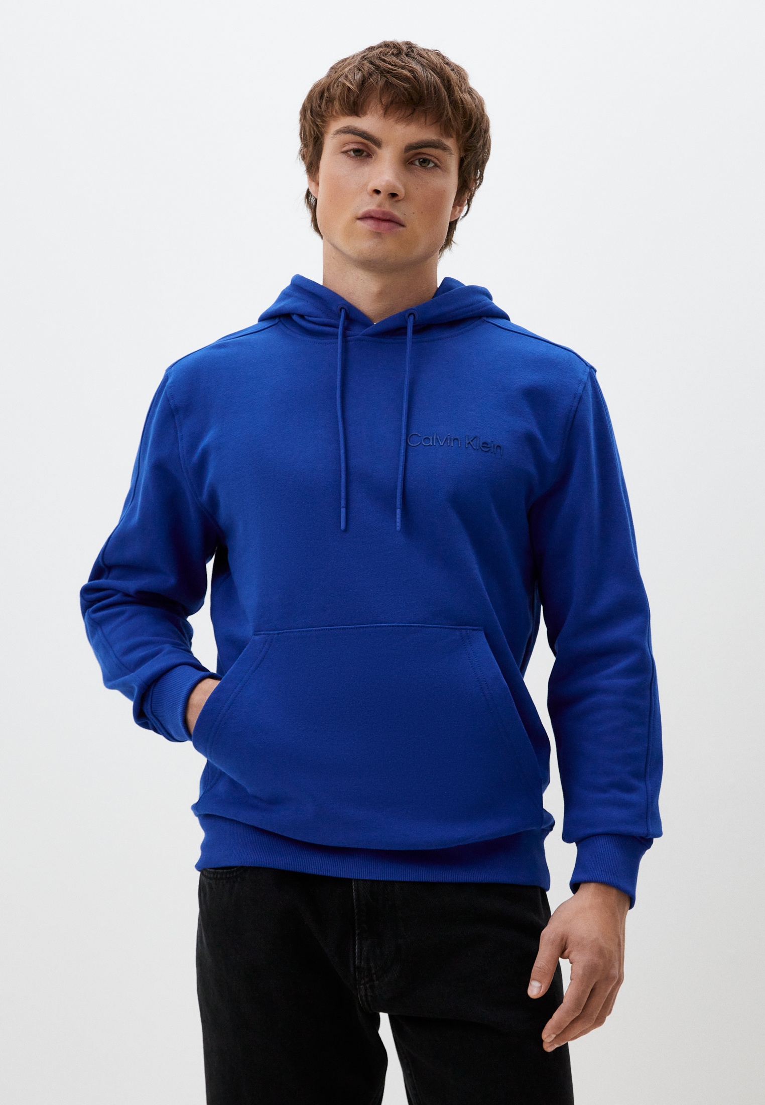 Худи Calvin Klein Jeans, цвет: синий, MP002XM0BKCJ — купить в интернет ...