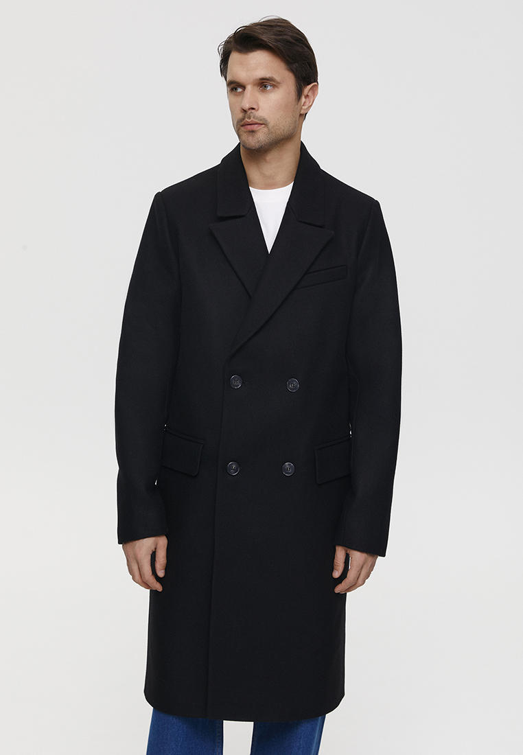 Пальто двубортное All We Need, цвет: черный, MP002XM0BLZW — купить в ...