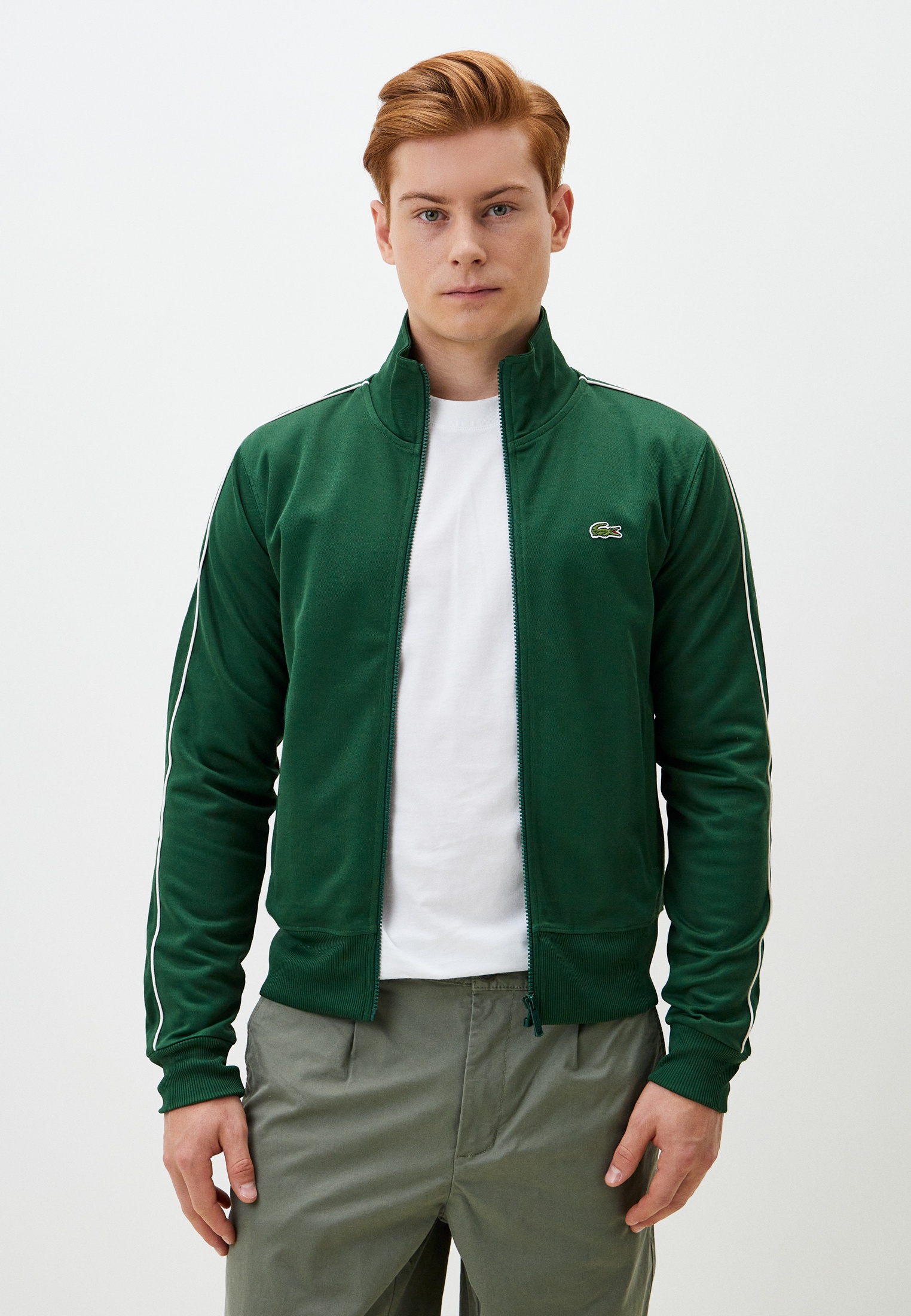 Олимпийка Lacoste Regular Fit, цвет: зеленый, MP002XM0BPYS — купить в ...
