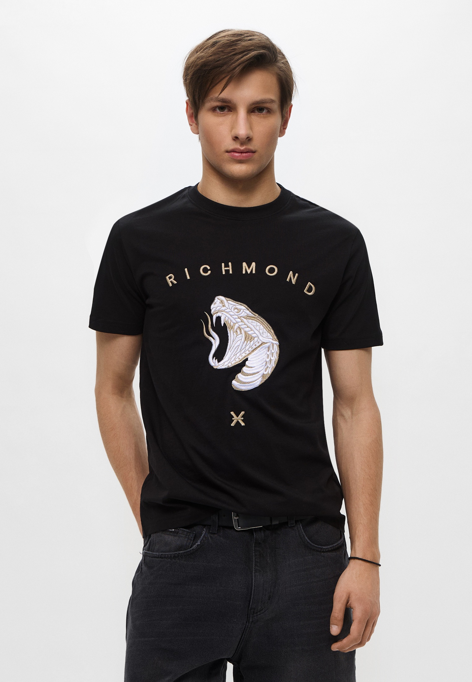 Футболка Richmond X, цвет: черный, MP002XM0CVQQ — купить в интернет ...