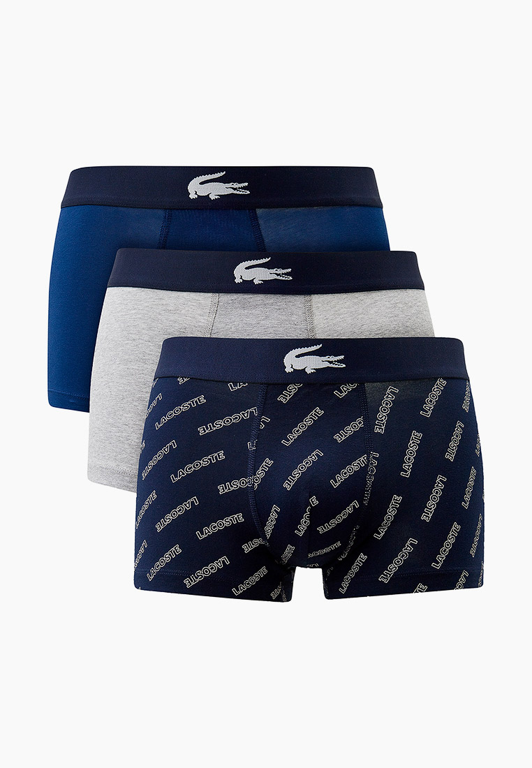 Трусы 3 шт. Lacoste, цвет: серый, MP002XM0MXPS — купить в интернет ...