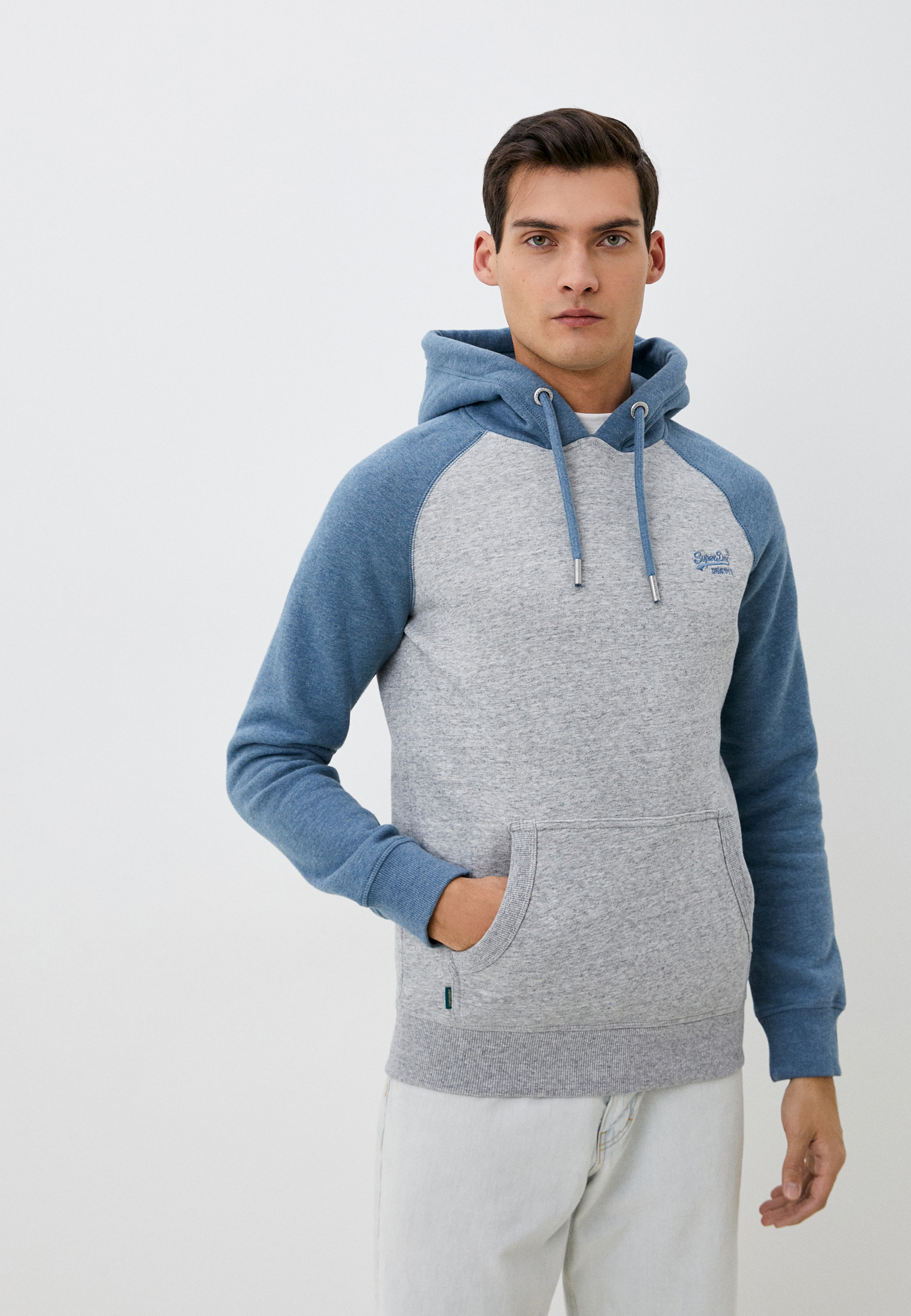 Худи Superdry, цвет: серый, MP002XM0N1UD — купить в интернет-магазине ...