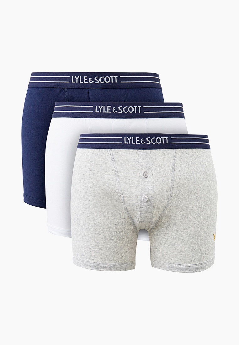 Трусы 3 шт. Lyle & Scott, цвет: белый, MP002XM0VAA2 — купить в интернет ...