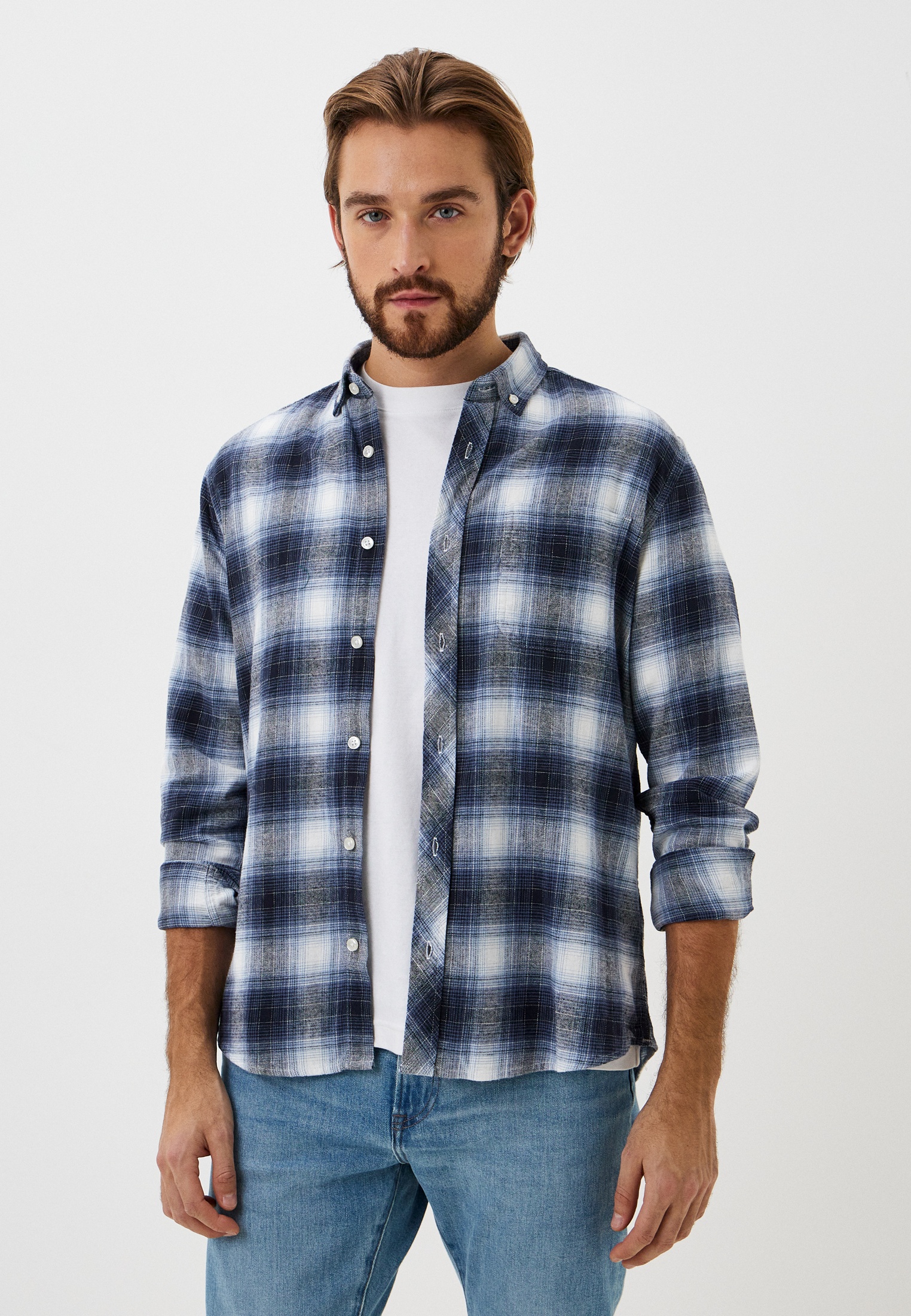 Рубашка Colin's Overshirt, цвет: синий, MP002XM0VCD3 — купить в ...