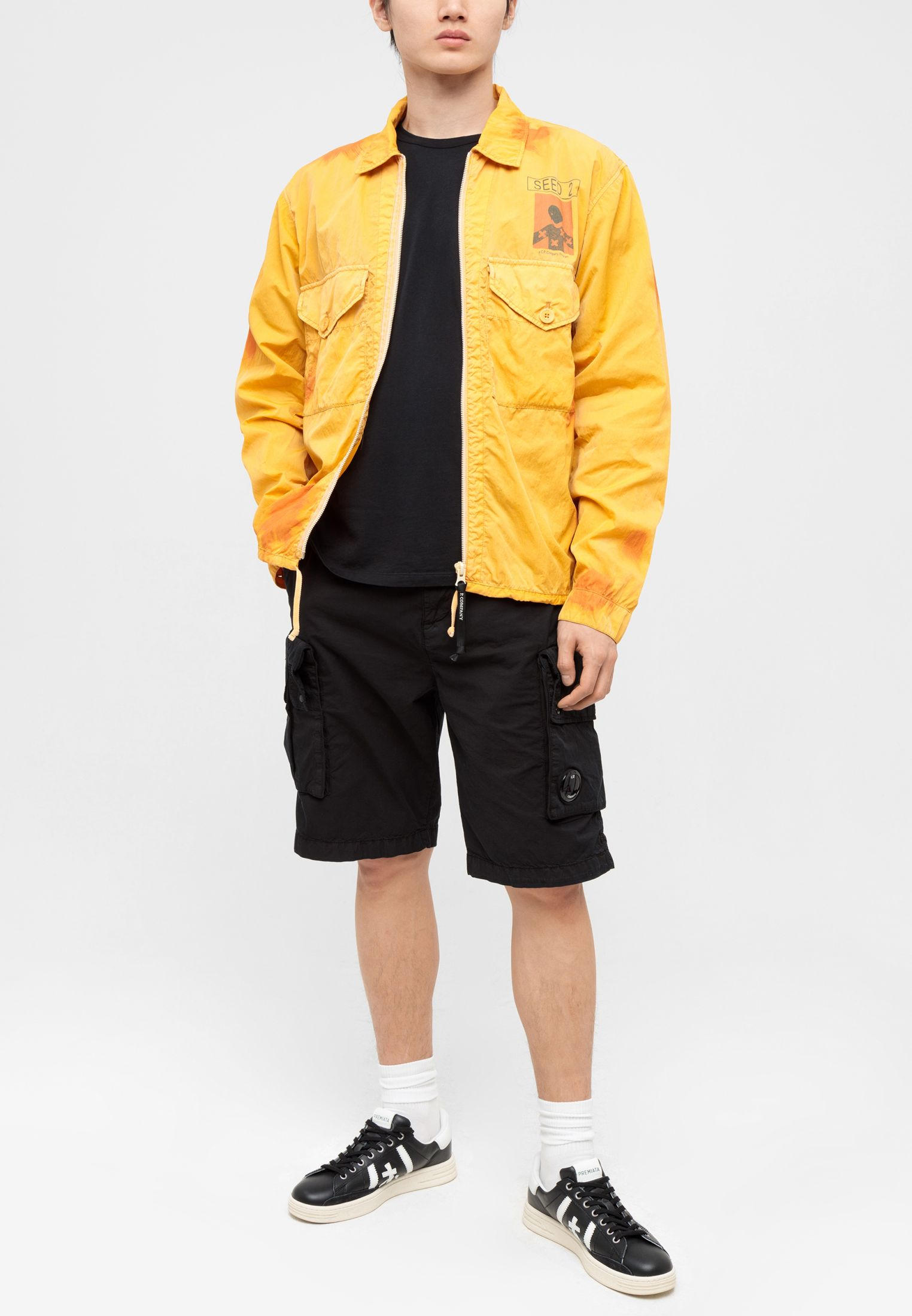 Куртка C.P. Company seed_2 eco-chrome r medium jacket flame orange 