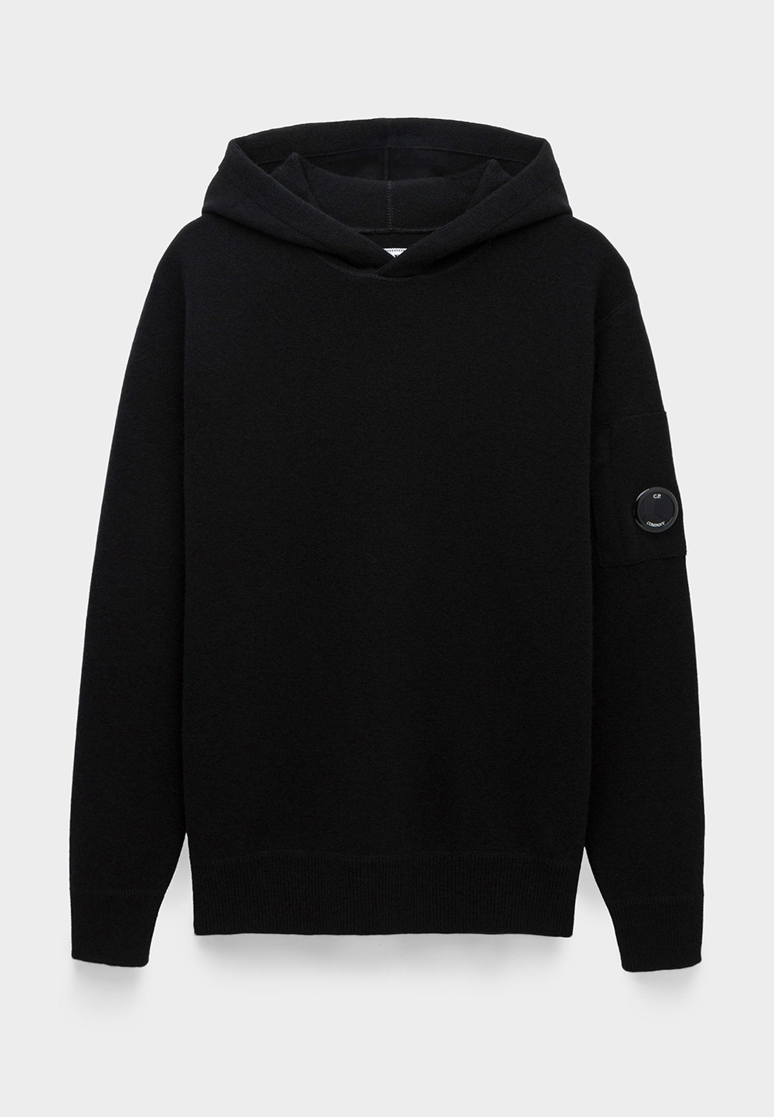 C.P. Company lambswool hoodie black MP002XM0VDTL Lamoda