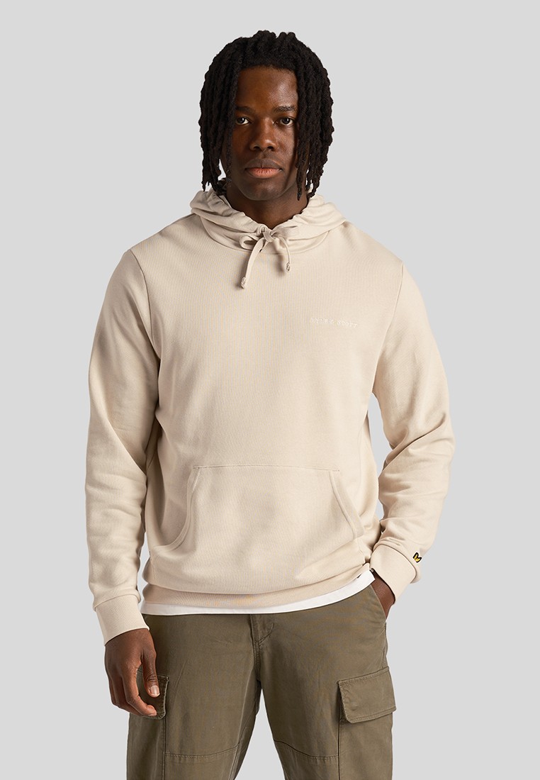 Худи Lyle & Scott Loopback Embroidered Hoodie, цвет: бежевый ...