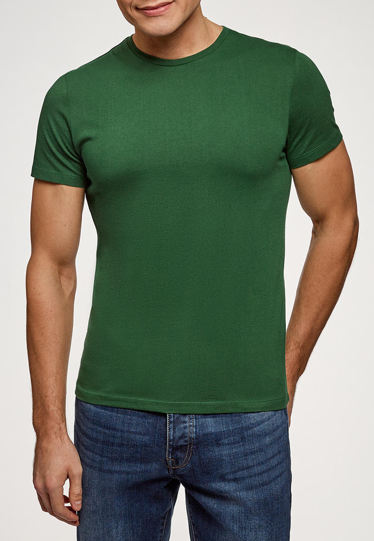 Футболка oodji, цвет: зеленый, MP002XM0VNVU — купить в интернет ...