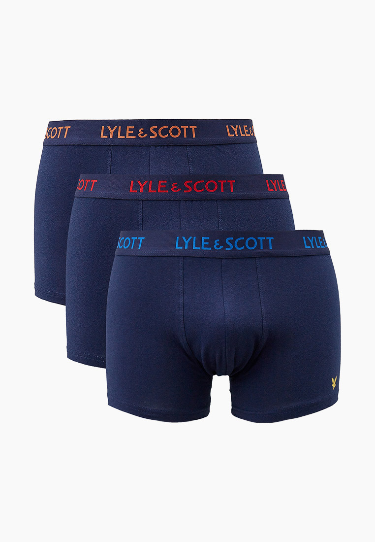 Трусы 3 шт. Lyle & Scott BARCLAY 3 Pack Basic Core Trunks, цвет: синий ...