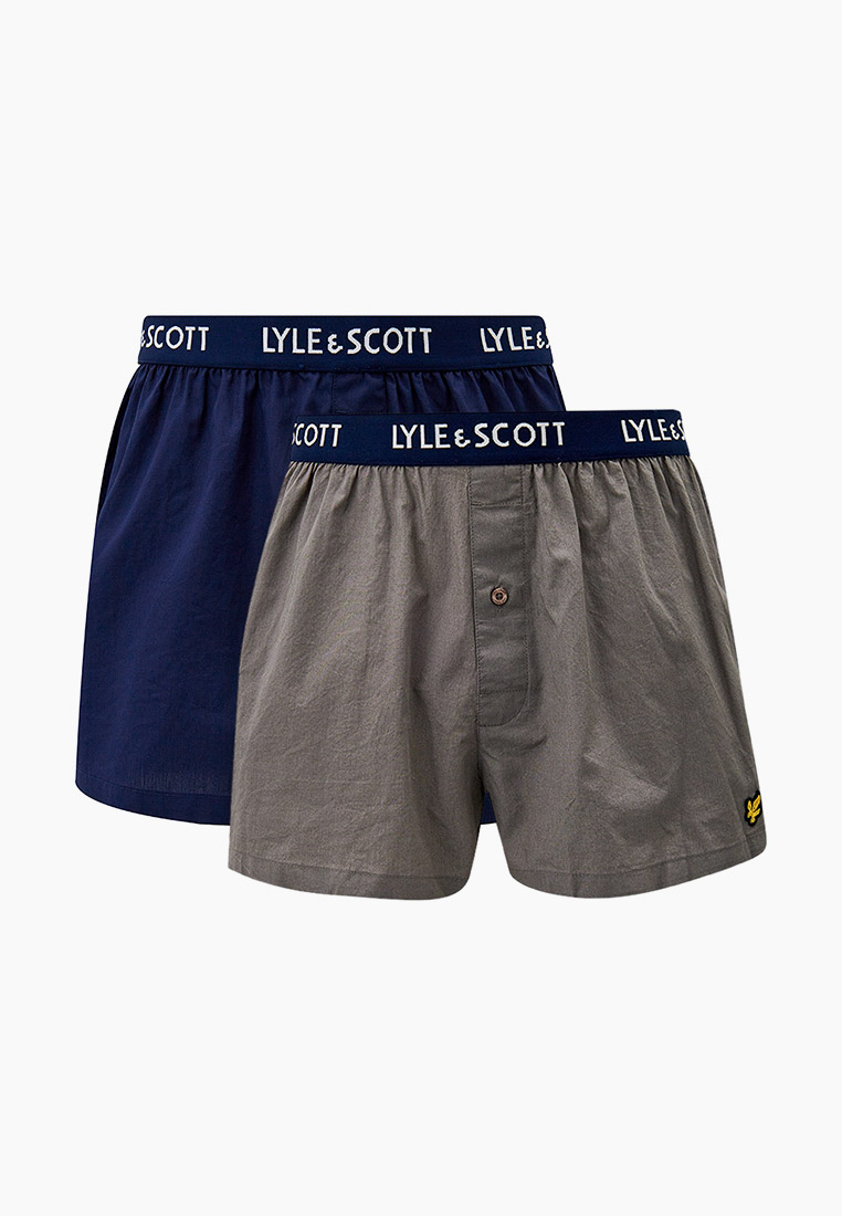 Трусы 2 шт. Lyle & Scott DYLAN 2 Pack Plain Woven Boxer L&S Waistband ...