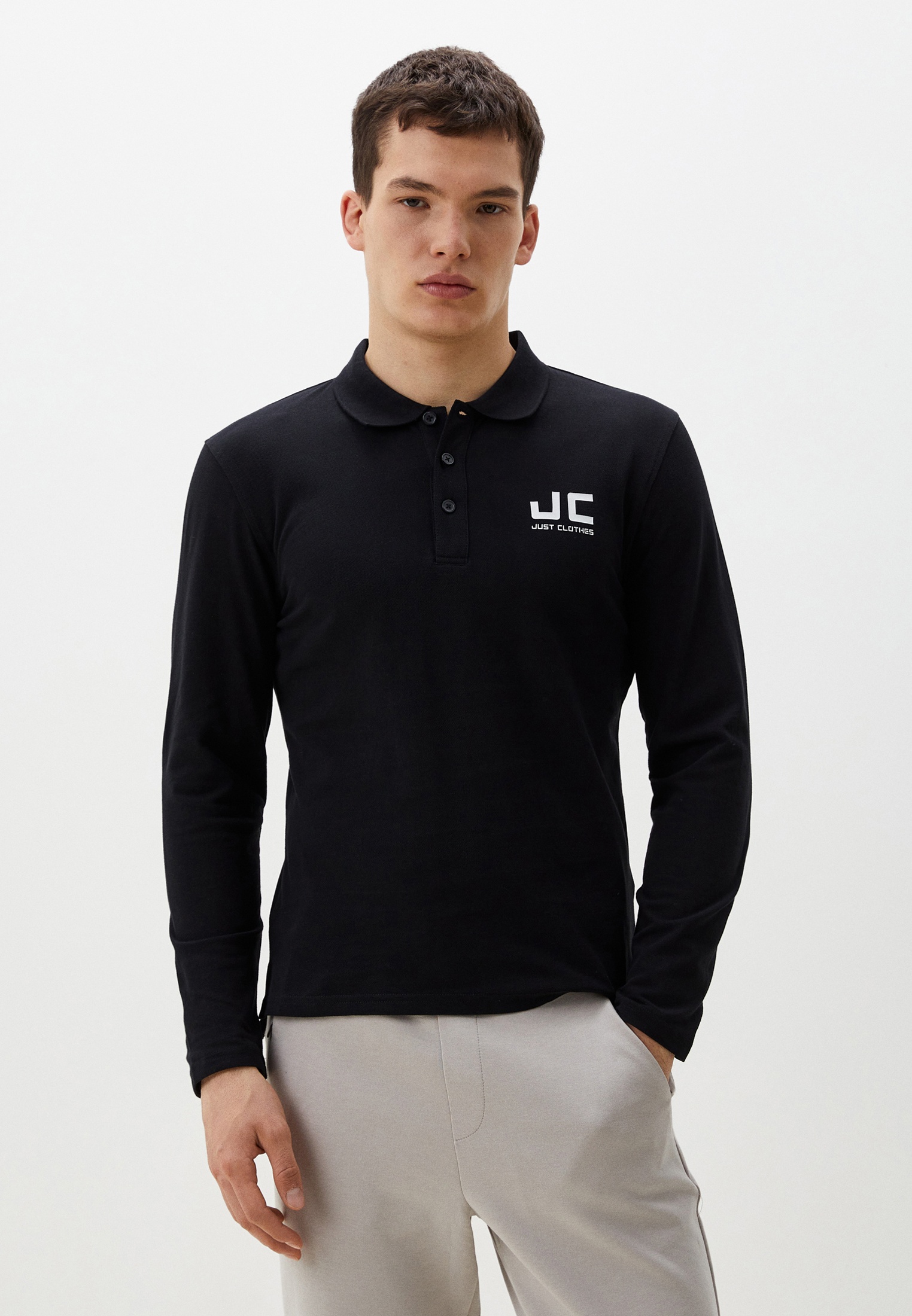 Поло JC Just Clothes, цвет: черный, MP002XM0VOI3 - купить в интернет-магази...