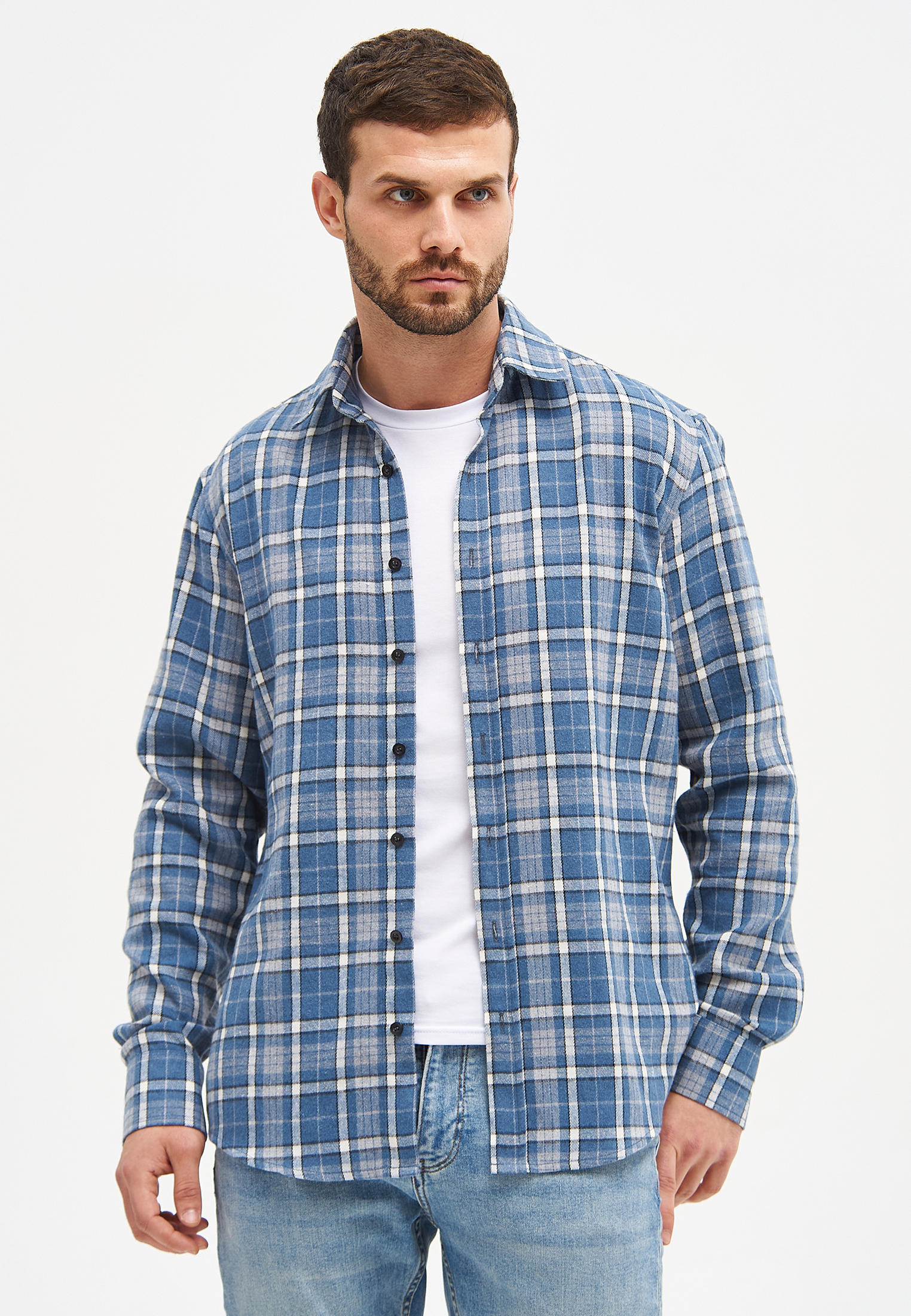 Рубашка Envylab, цвет: синий, MP002XM0VRUU — купить в интернет-магазине ...