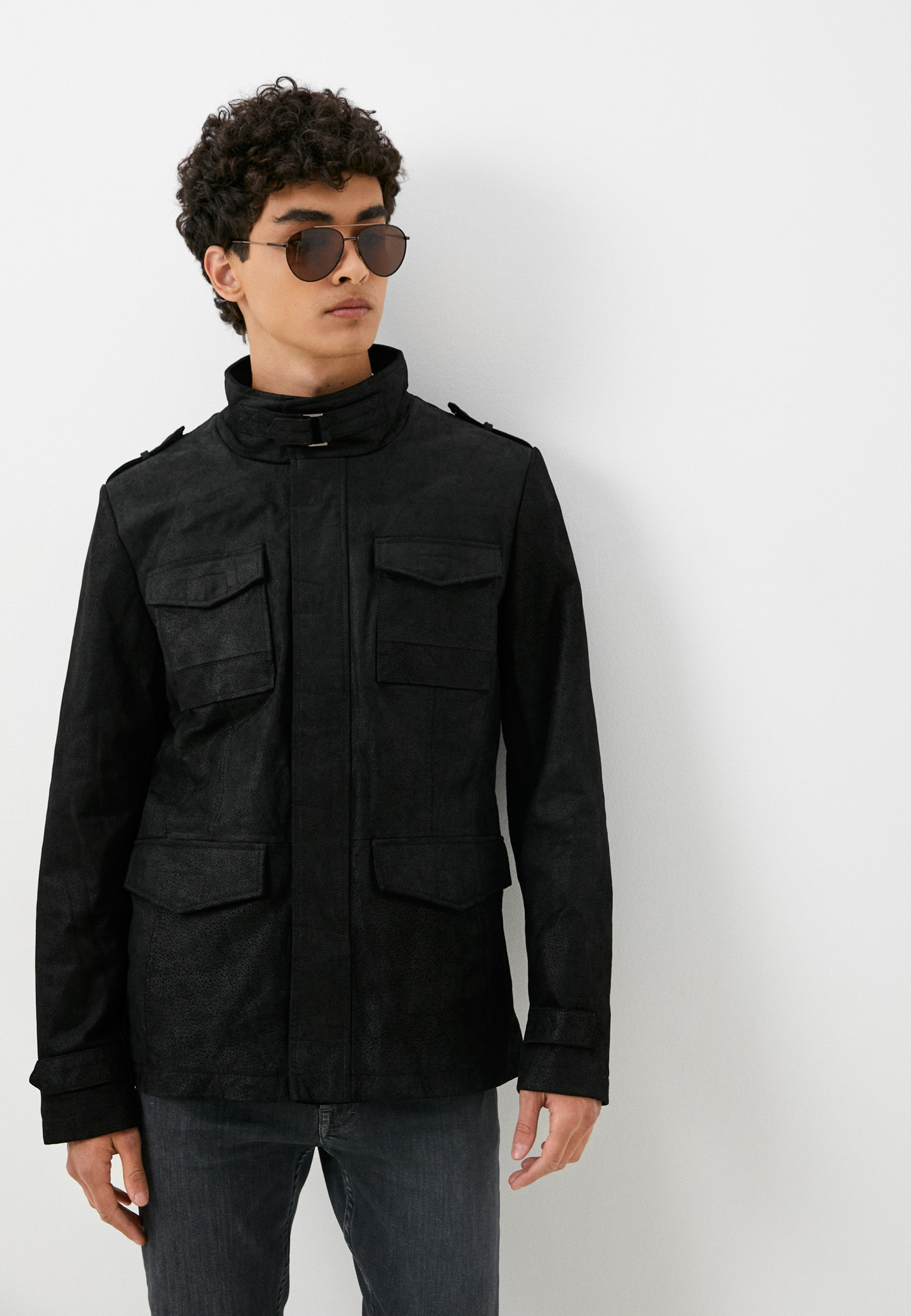 Куртка кожаная Urban Fashion for Men, цвет: черный, MP002XM0WI9C ...