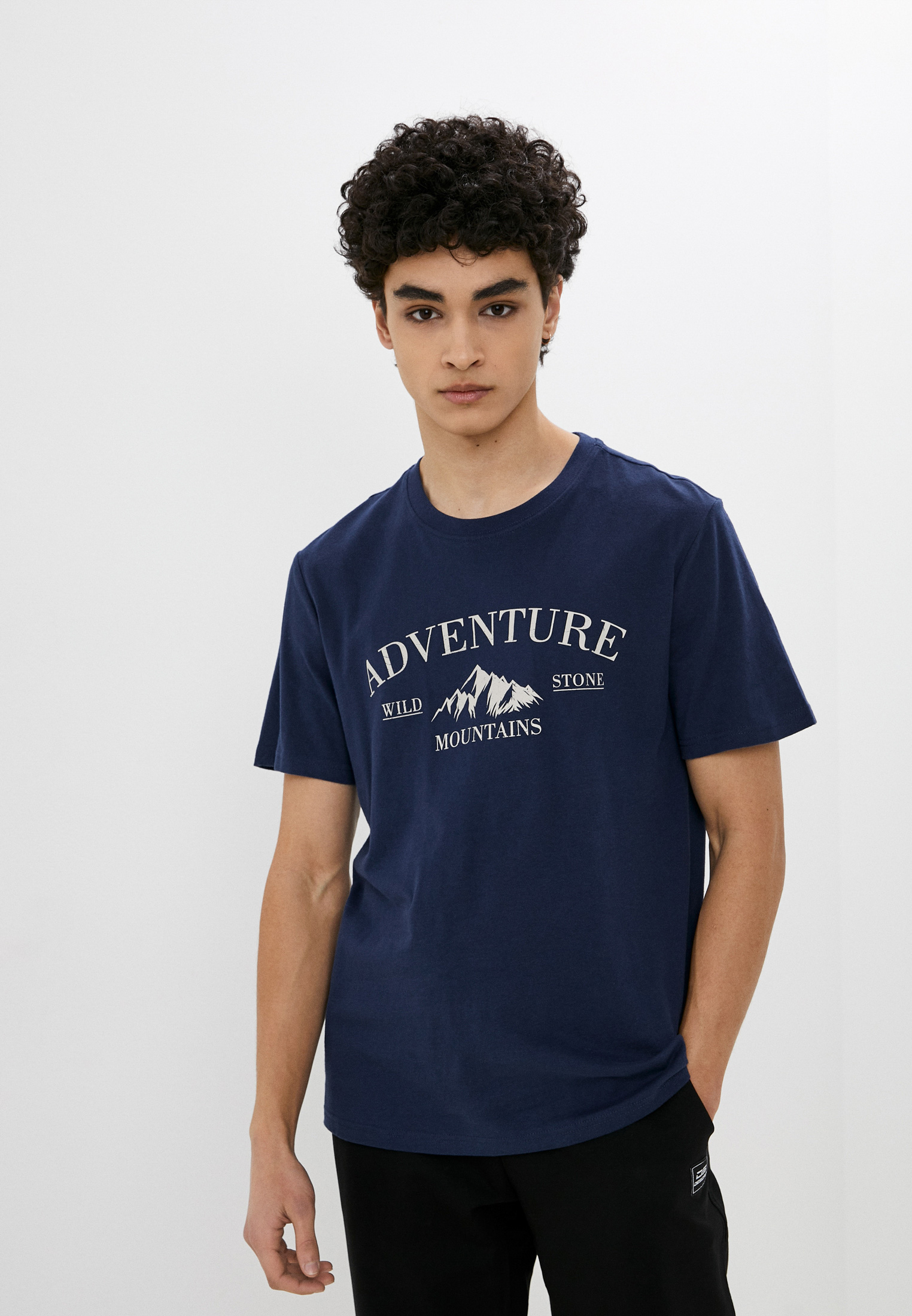 Футболка Gloria Jeans, цвет синий, MP002XM0XCDG — купить в интернет