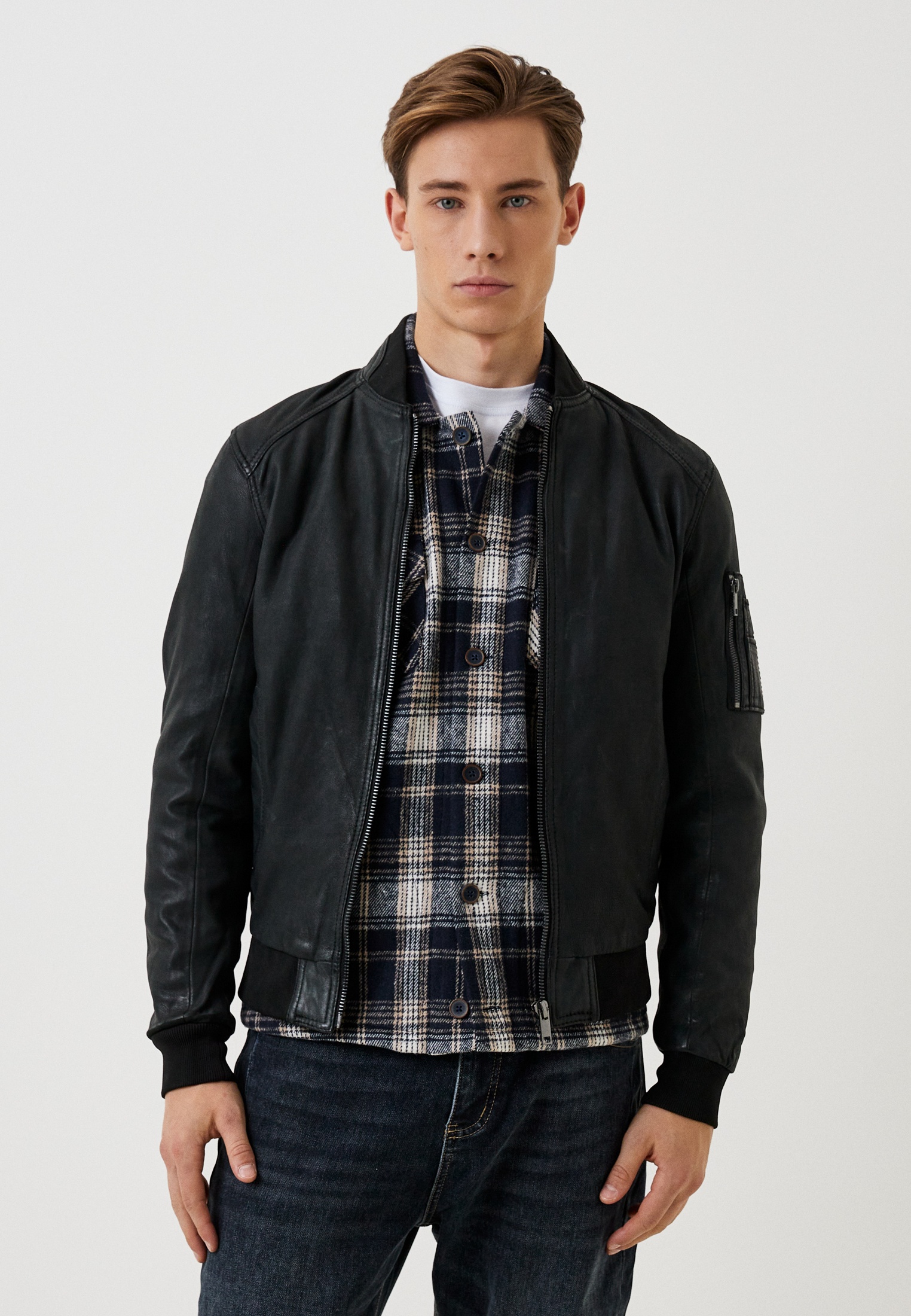 Куртка кожаная Urban Fashion for Men, цвет: черный, MP002XM12HAX ...