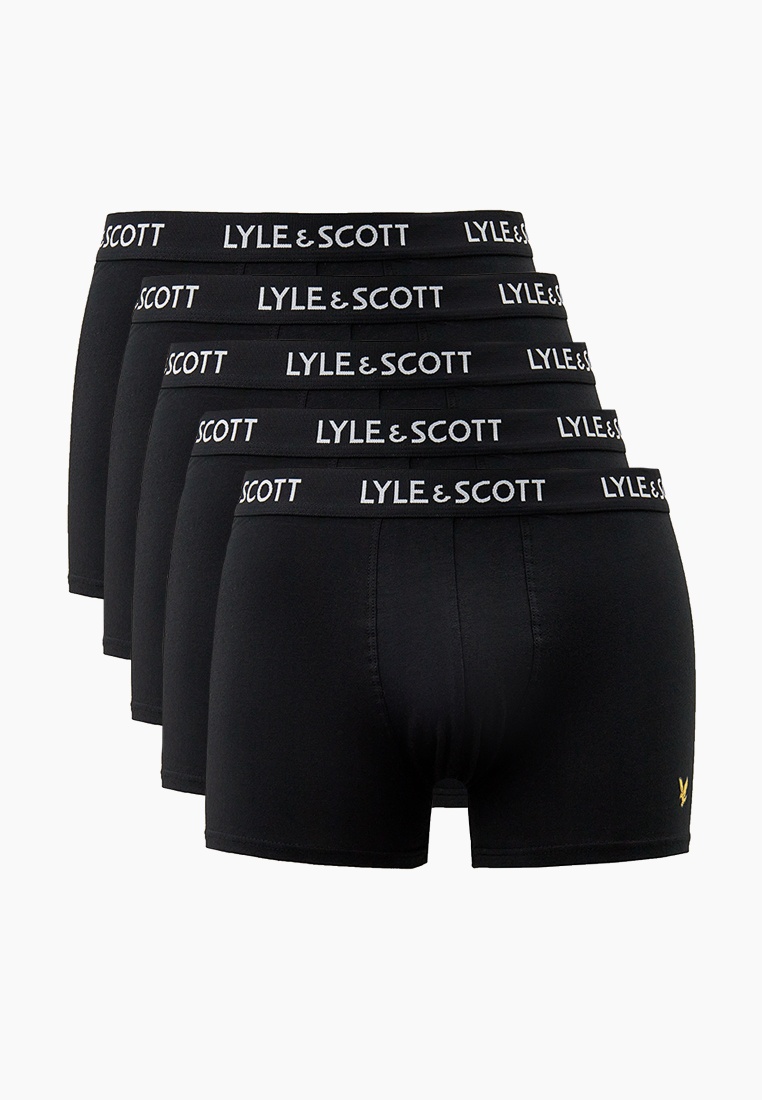 Трусы 5 шт. Lyle & Scott MILLER 5 Pack Core Trunks, цвет: черный ...