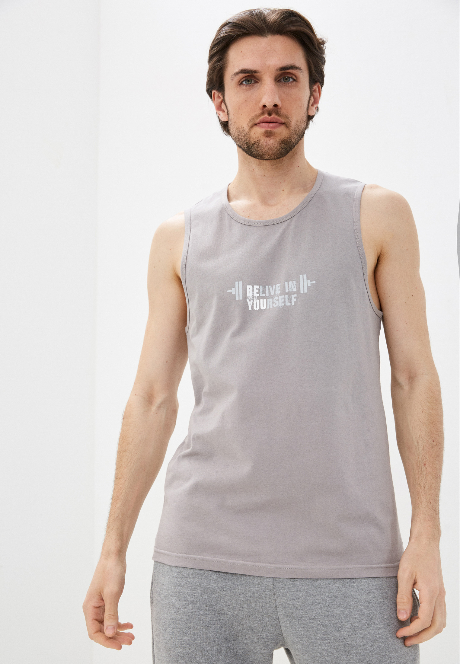 Купить Майку Мужскую Серую