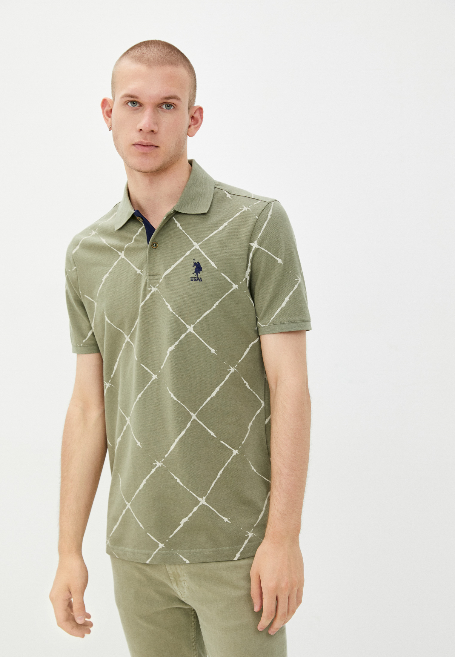 Поло U.S. Polo Assn., цвет: хаки, MP002XM1HMUB — купить в интернет ...
