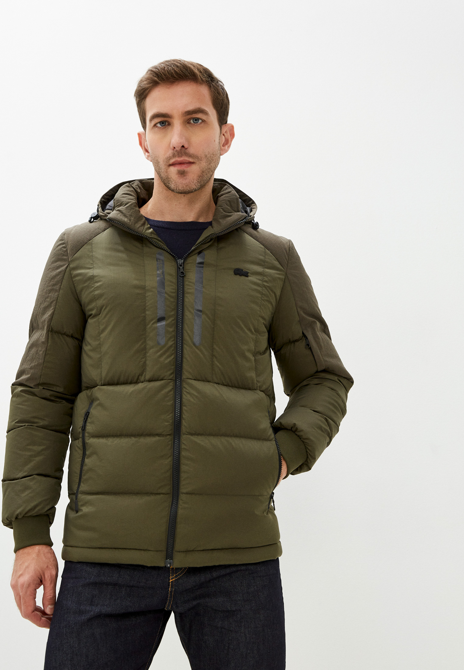 Пуховик Lacoste, цвет: хаки, MP002XM1HTCJ — купить в интернет-магазине ...