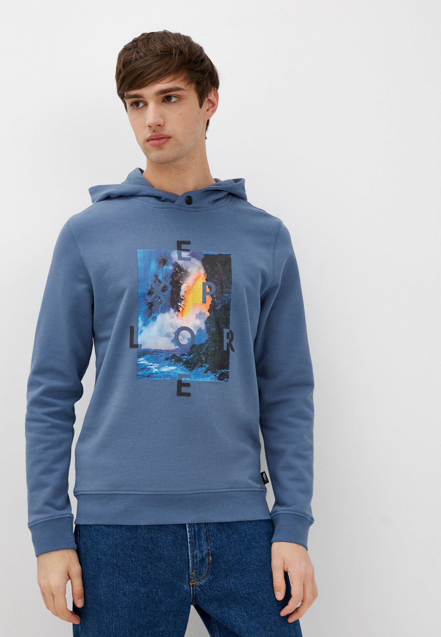 Худи National Geographic GRAPHIC ELEMENTS Hoodie Sweat, цвет: голубой ...