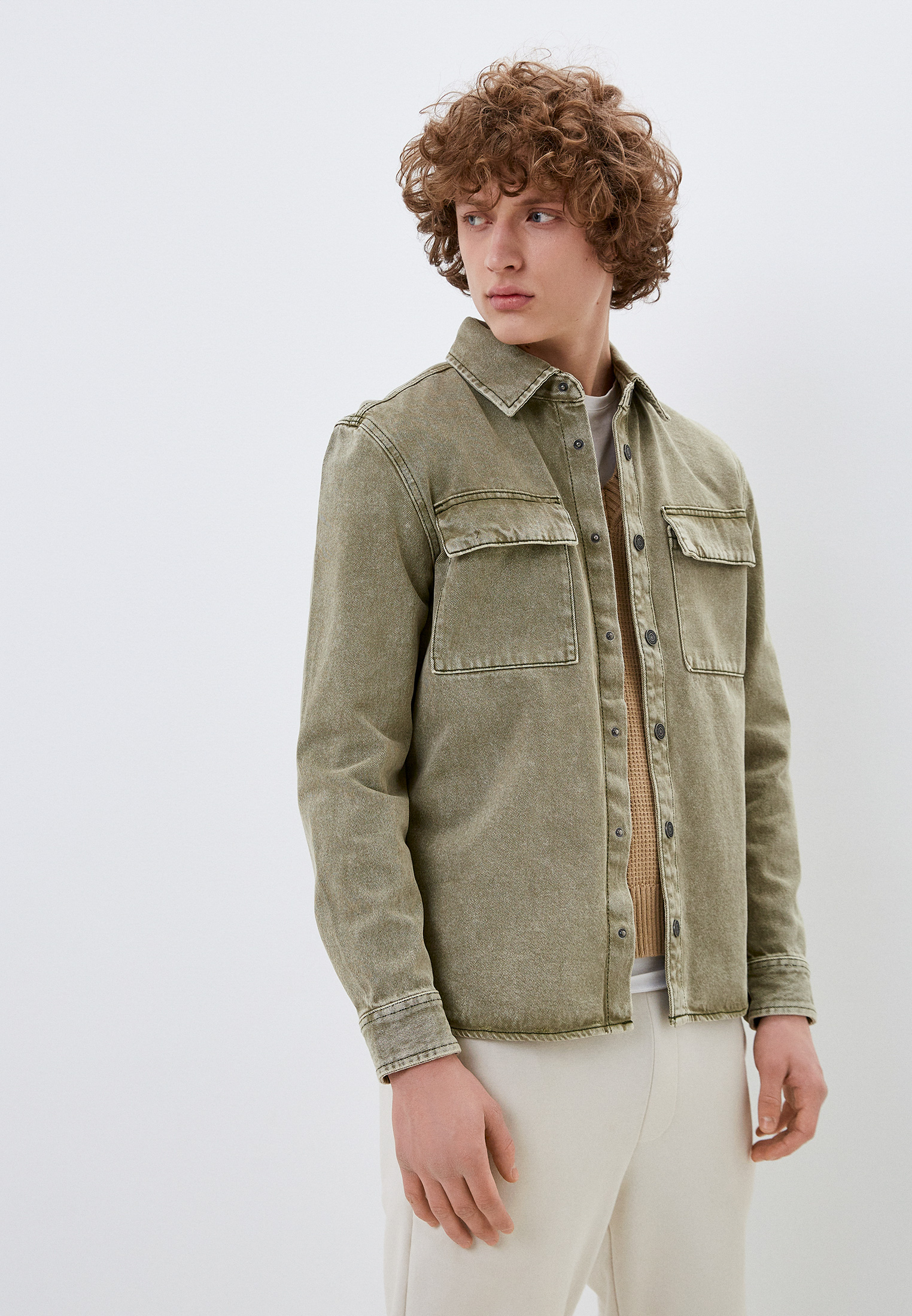 Куртка джинсовая Zolla, цвет: хаки, MP002XM1I2AH — купить в интернет ...