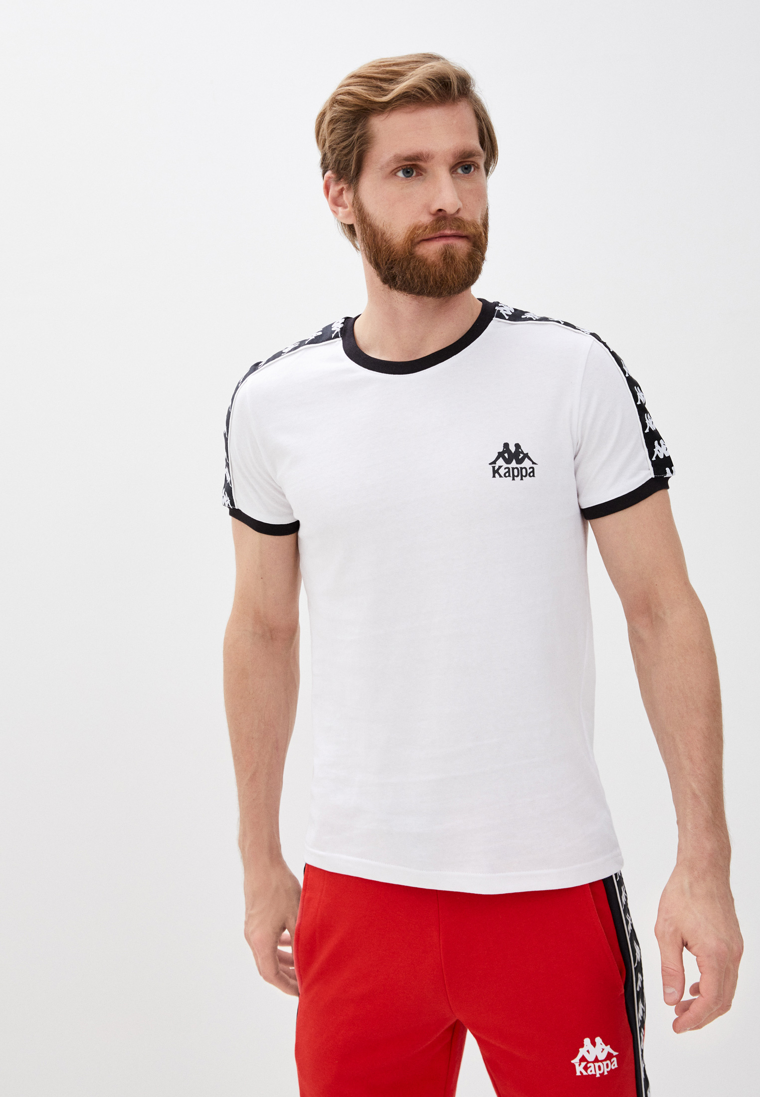 Футболка Kappa, цвет: белый, MP002XM1RGSD — купить в интернет-магазине ...