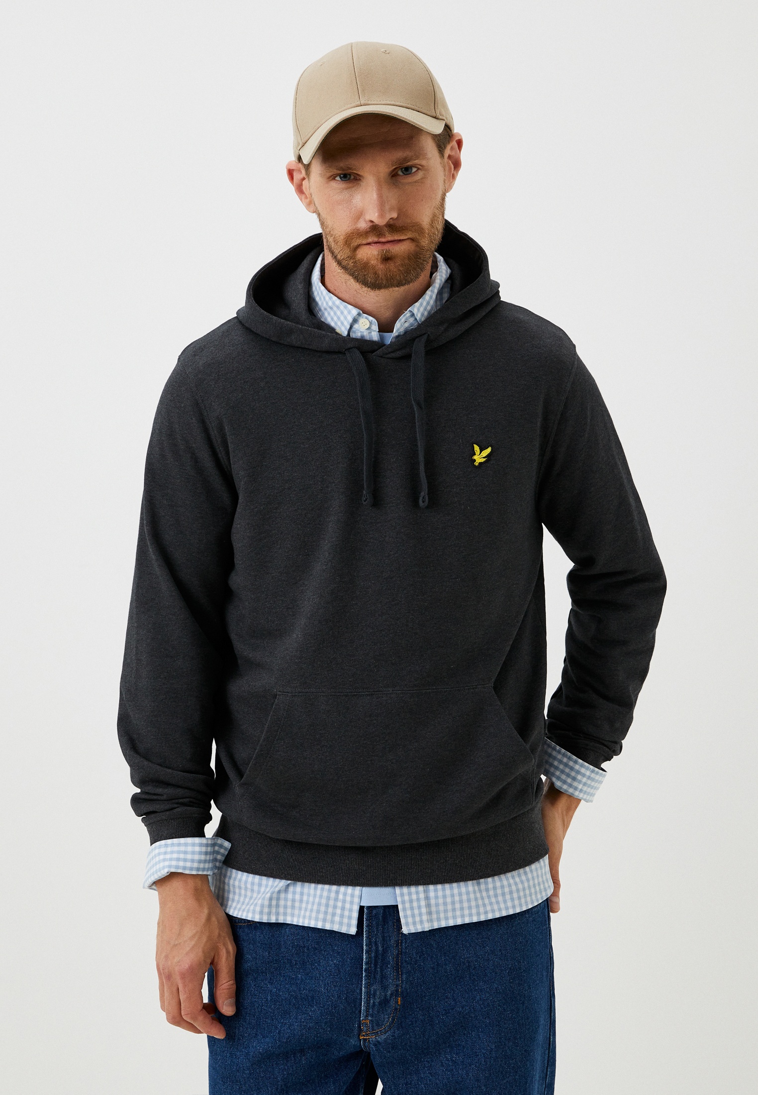 Худи Lyle & Scott Pullover Hoodie, цвет: серый, MP002XM1RLWW — купить в ...