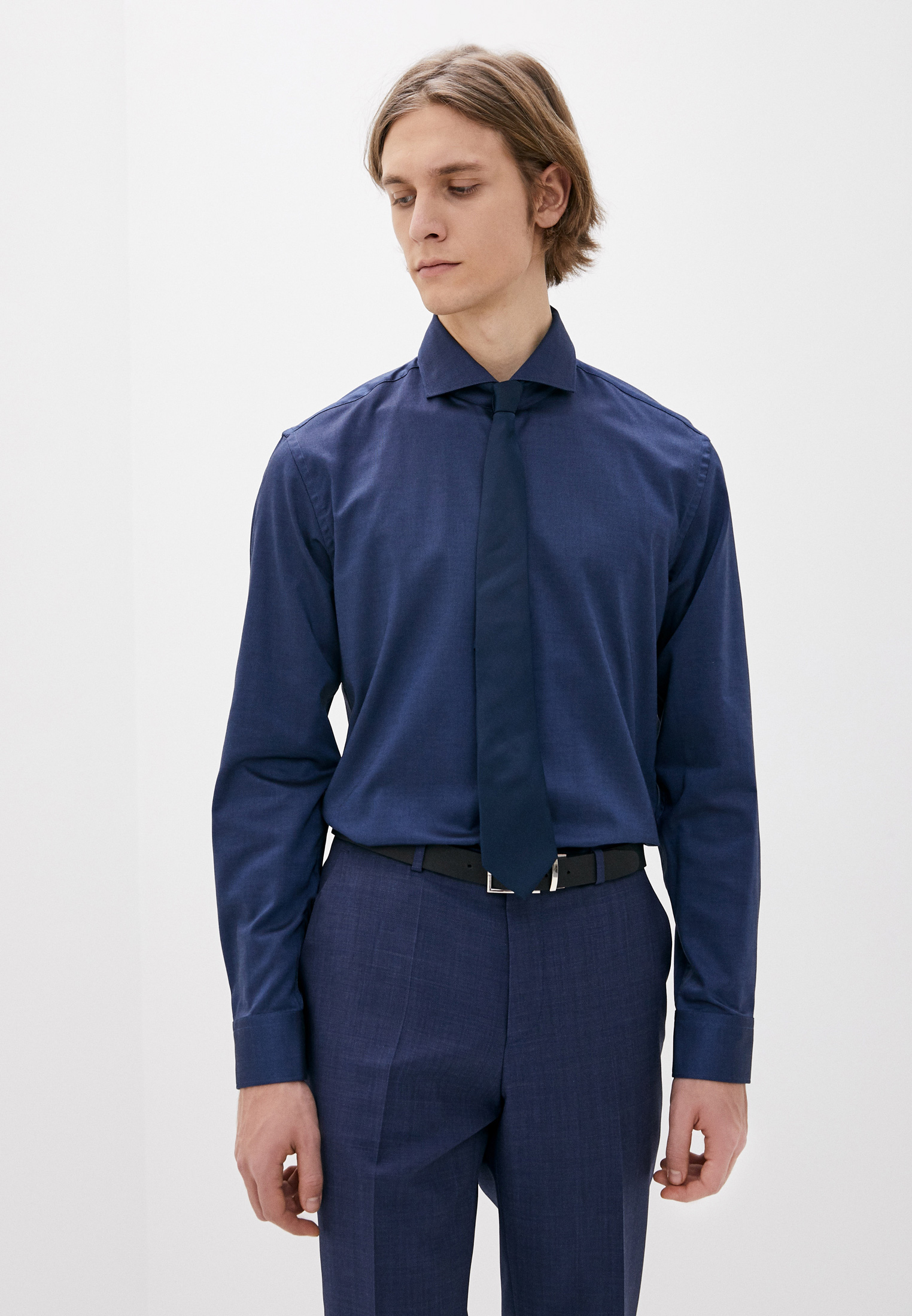 Рубашка Hugo Kason, цвет: синий, MP002XM1RN1O — купить в интернет-магазине Lamoda