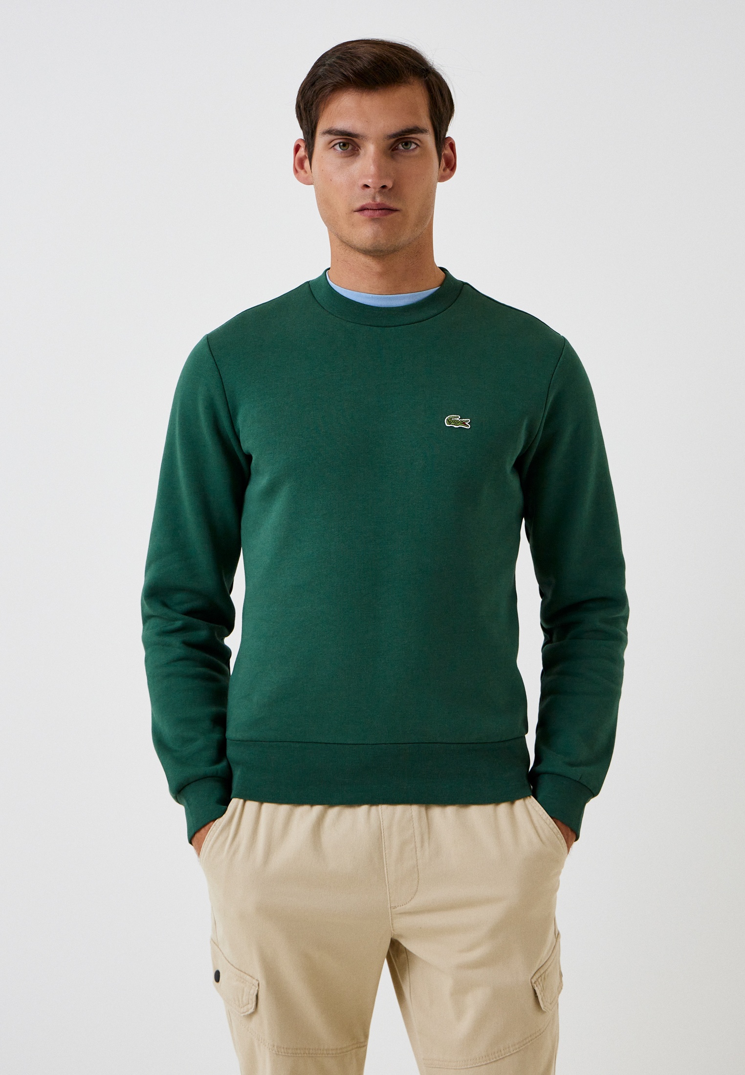 Свитшот Lacoste, цвет: зеленый, MP002XM1U8VY — купить в интернет ...