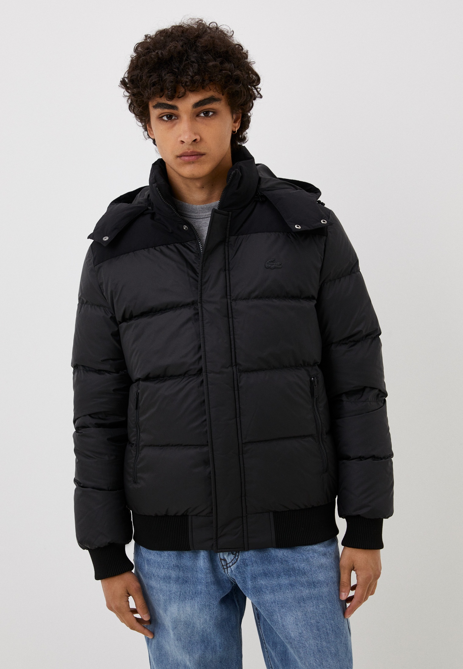 Пуховик Lacoste, цвет: черный, MP002XM1UBFJ — купить в интернет ...