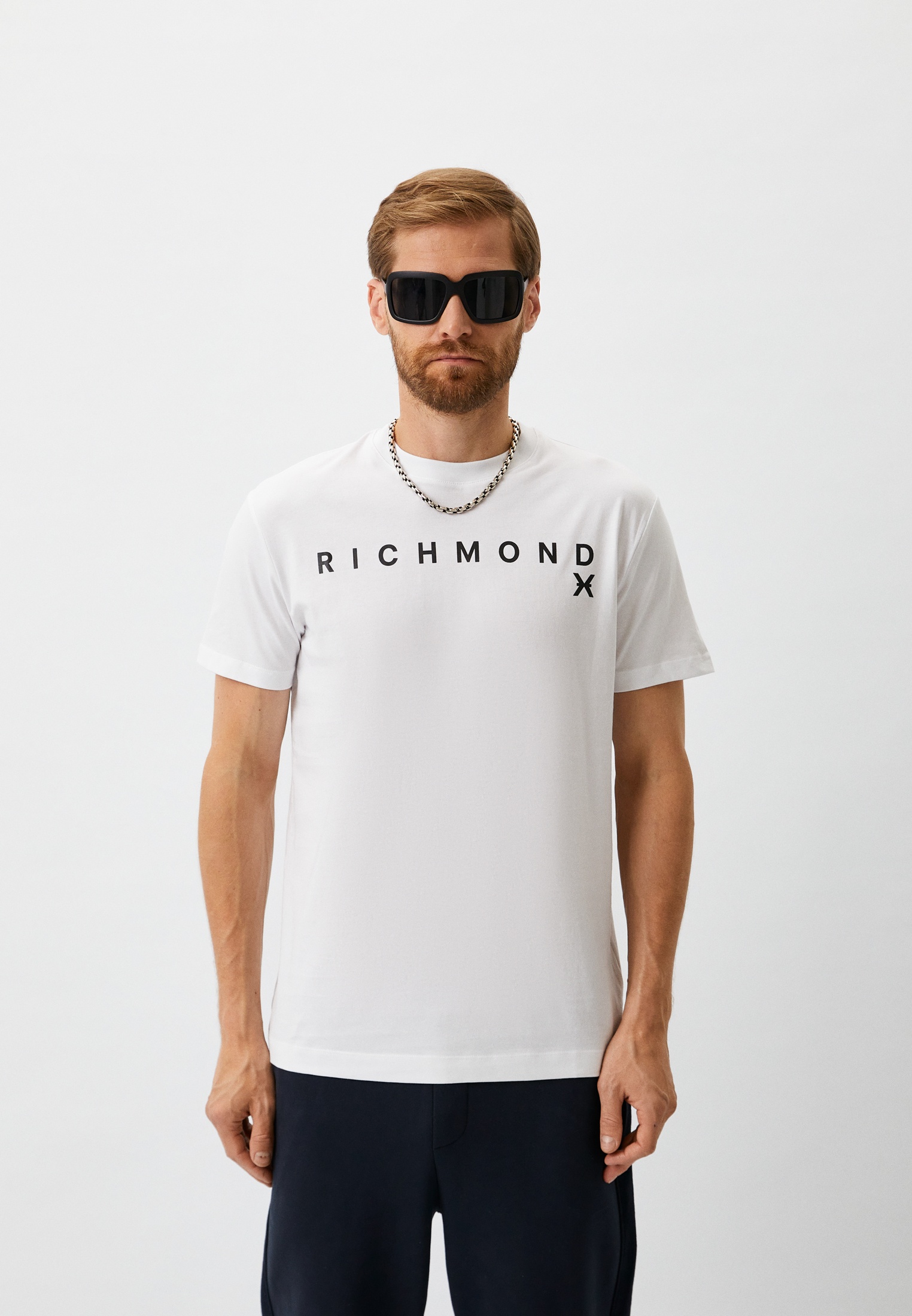Футболка Richmond X Lamoda Exclusive, цвет: белый, MP002XM1UCM6 ...