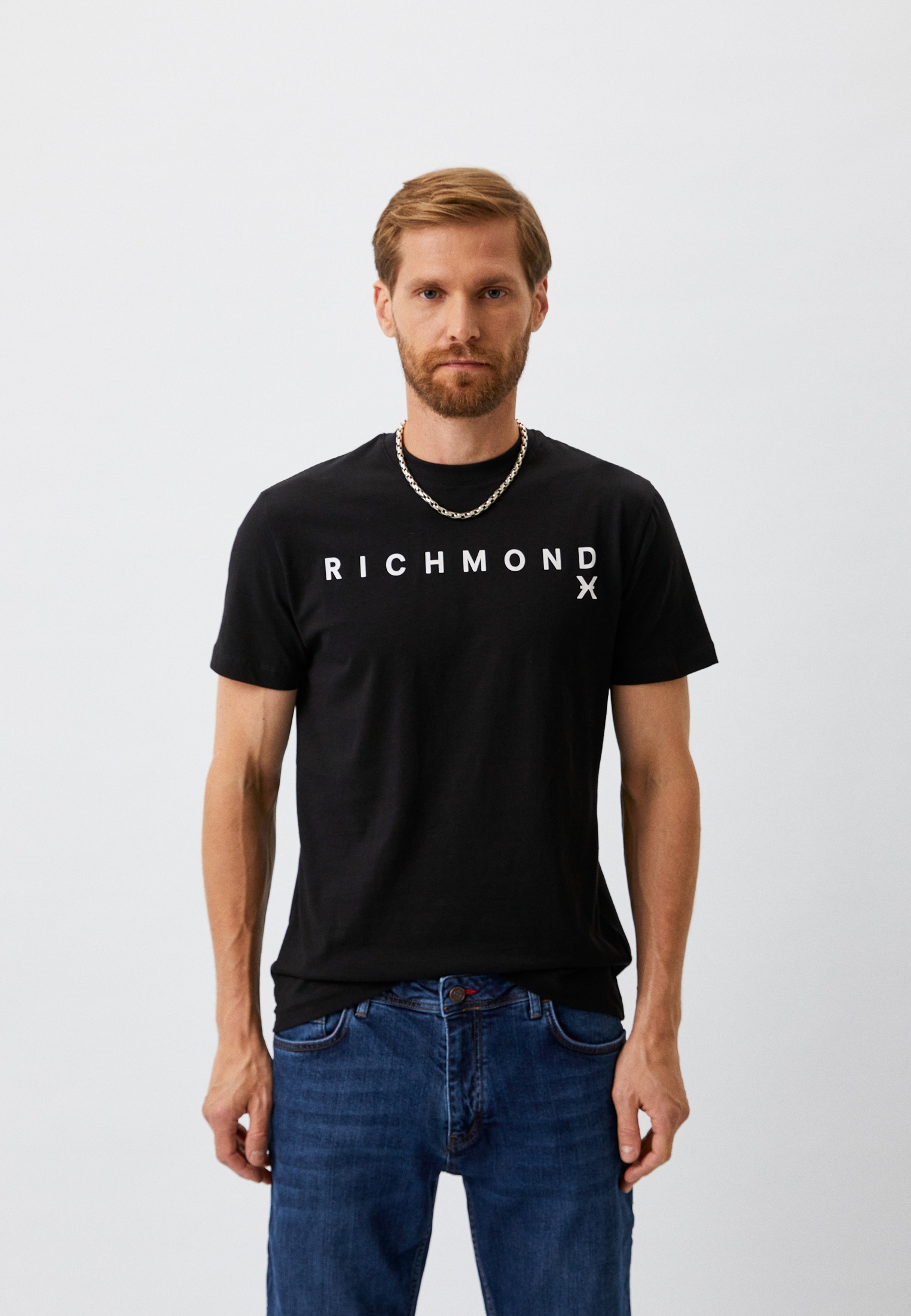 Футболка Richmond X, цвет: черный, MP002XM1UCMB — купить в интернет ...