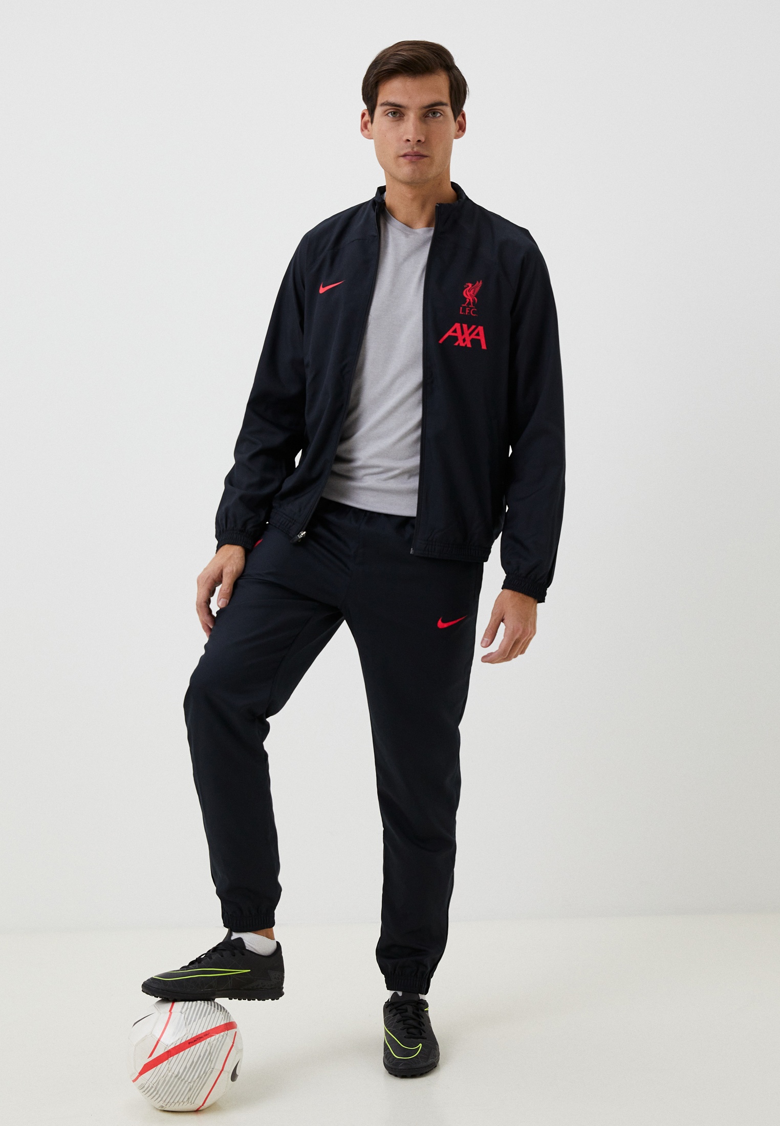 Костюм спортивный Nike LFC MNK DF STRK TRK SUIT W AW, цвет: черный ...