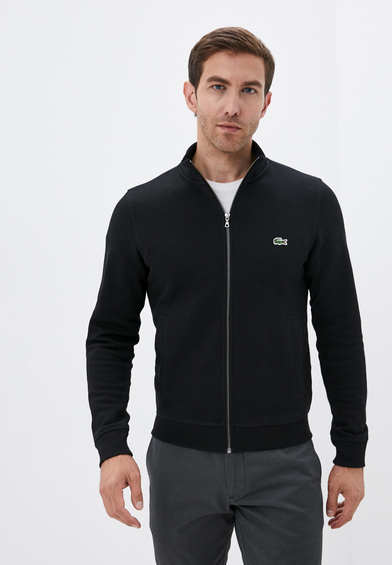 Олимпийка Lacoste, цвет: черный, MP002XM1ZCOS — купить в интернет ...
