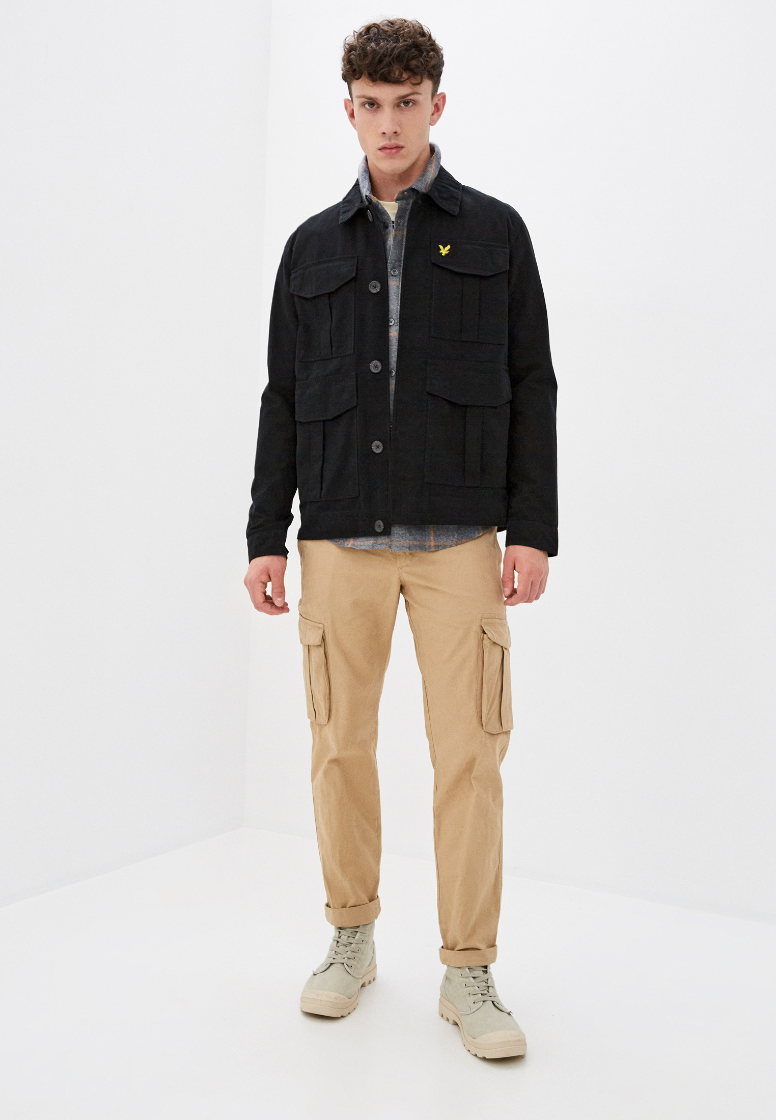Куртка Lyle & Scott Utility Jacket, цвет: черный, MP002XM20VMY