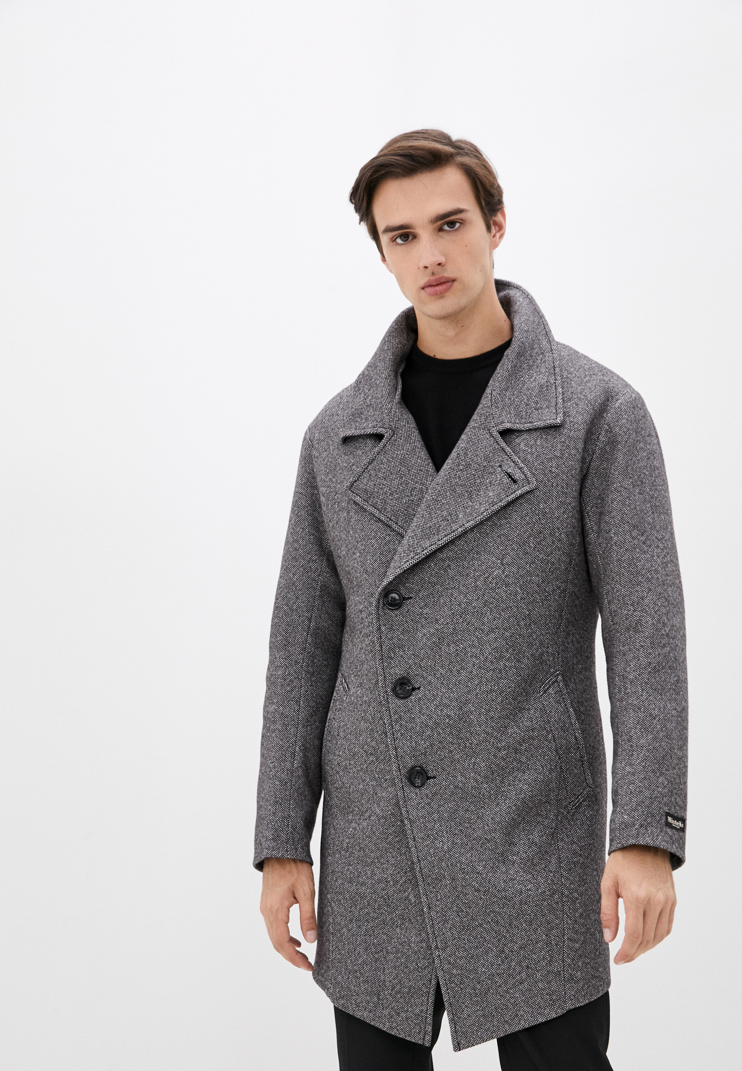 Пальто Misteks design, цвет: серый, MP002XM22E3S — купить в интернет-магазине Lamoda