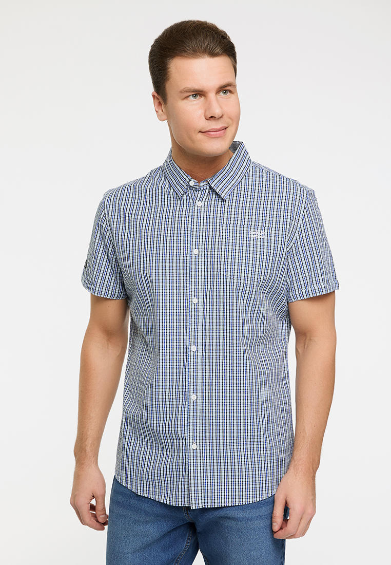 Рубашка oodji, цвет: голубой, MP002XM23FGJ — купить в интернет-магазине ...