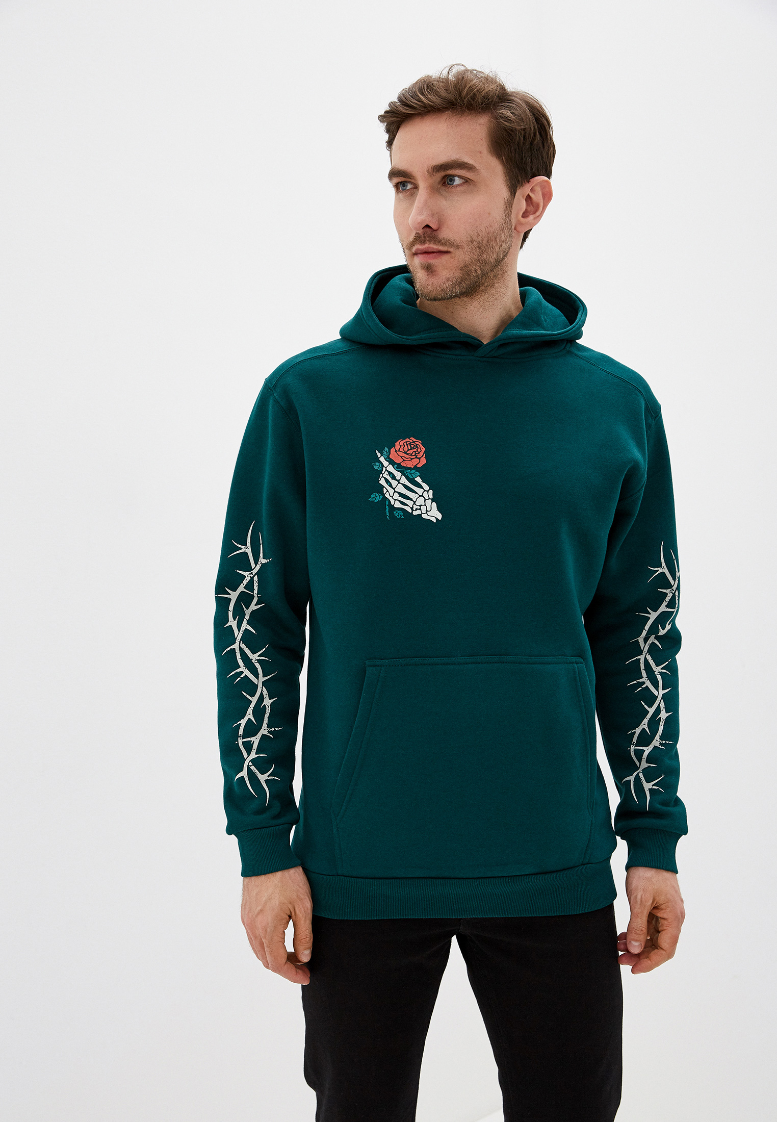 Купить Зеленый Худи Мужской