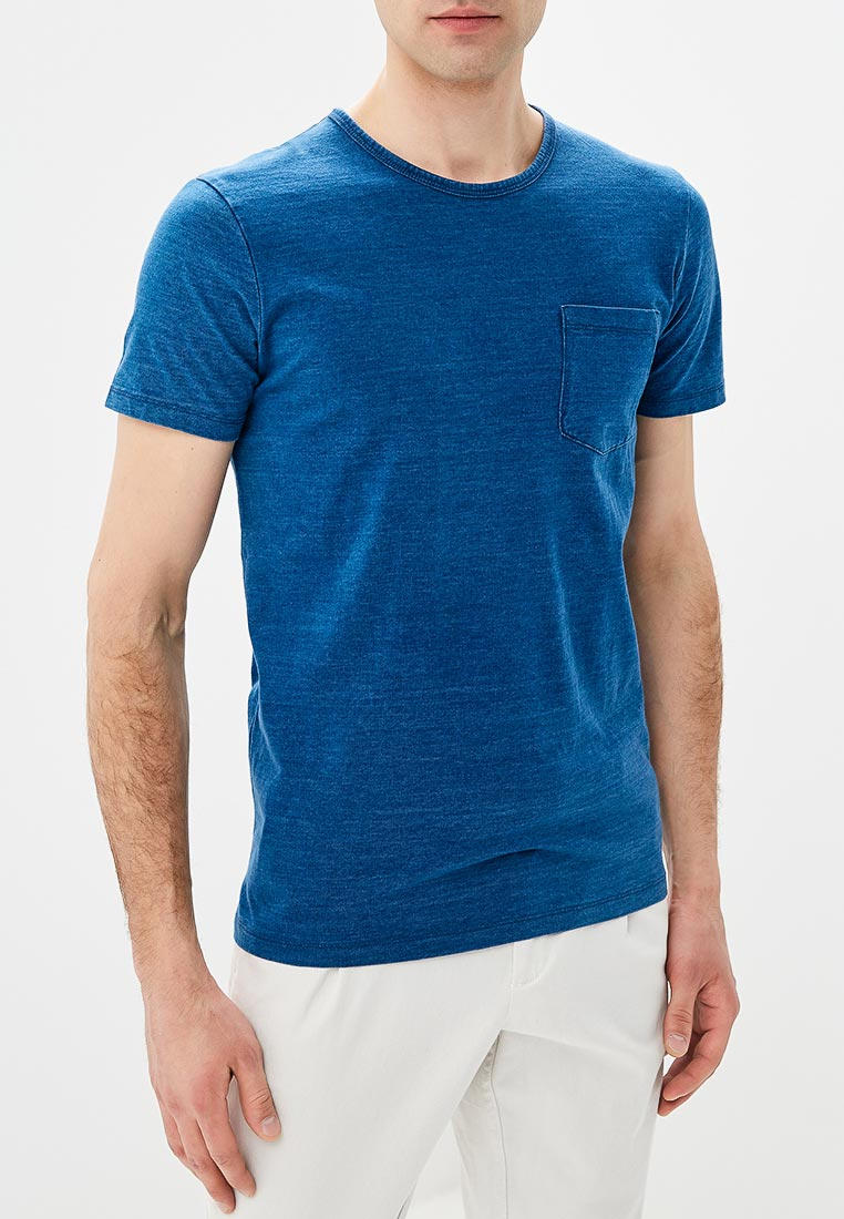 Футболка oodji, цвет: синий, MP002XM244F5 — купить в интернет-магазине ...