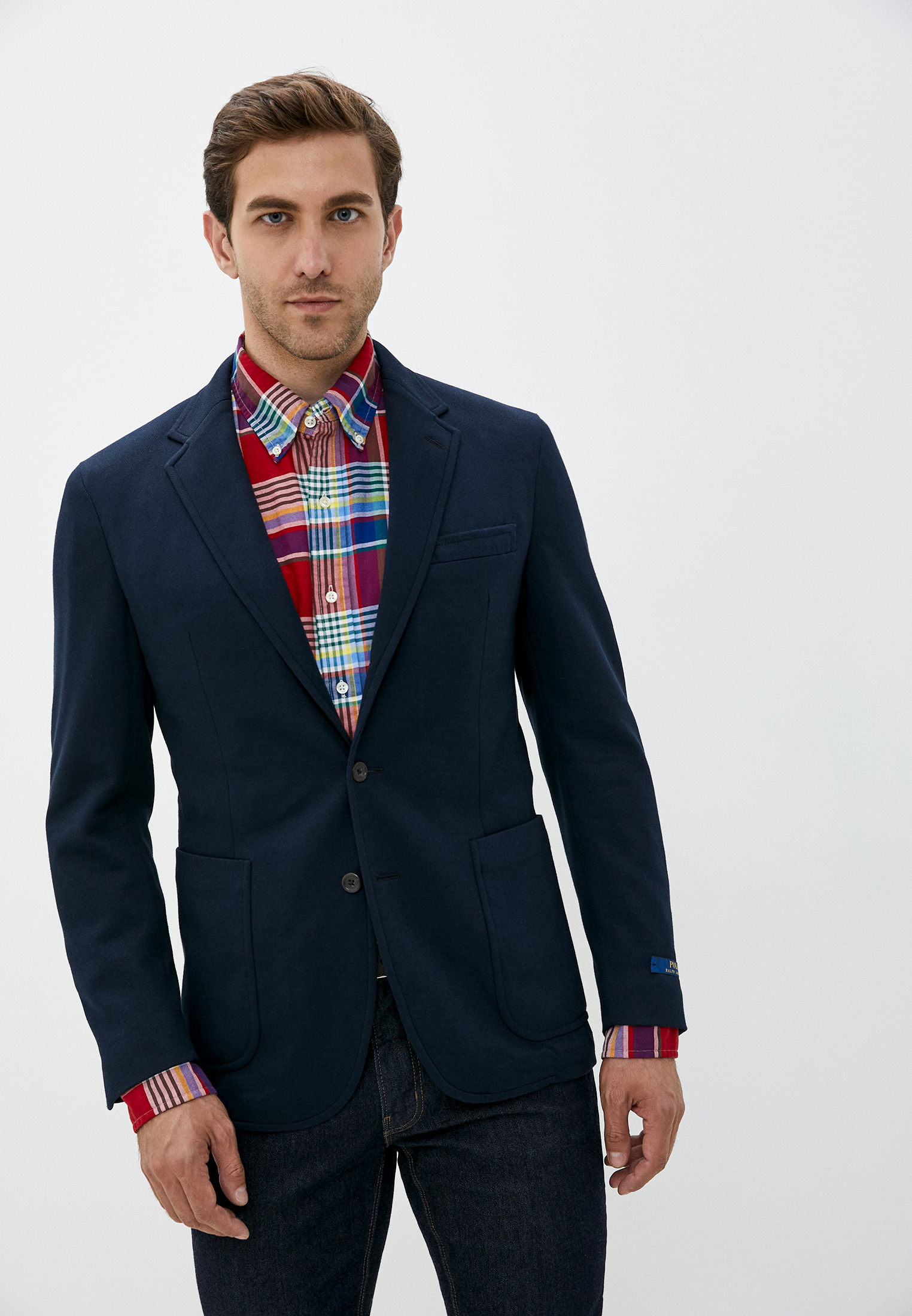 Пиджак Polo Ralph Lauren, цвет: синий, MP002XM24YRD — купить в интернет ...